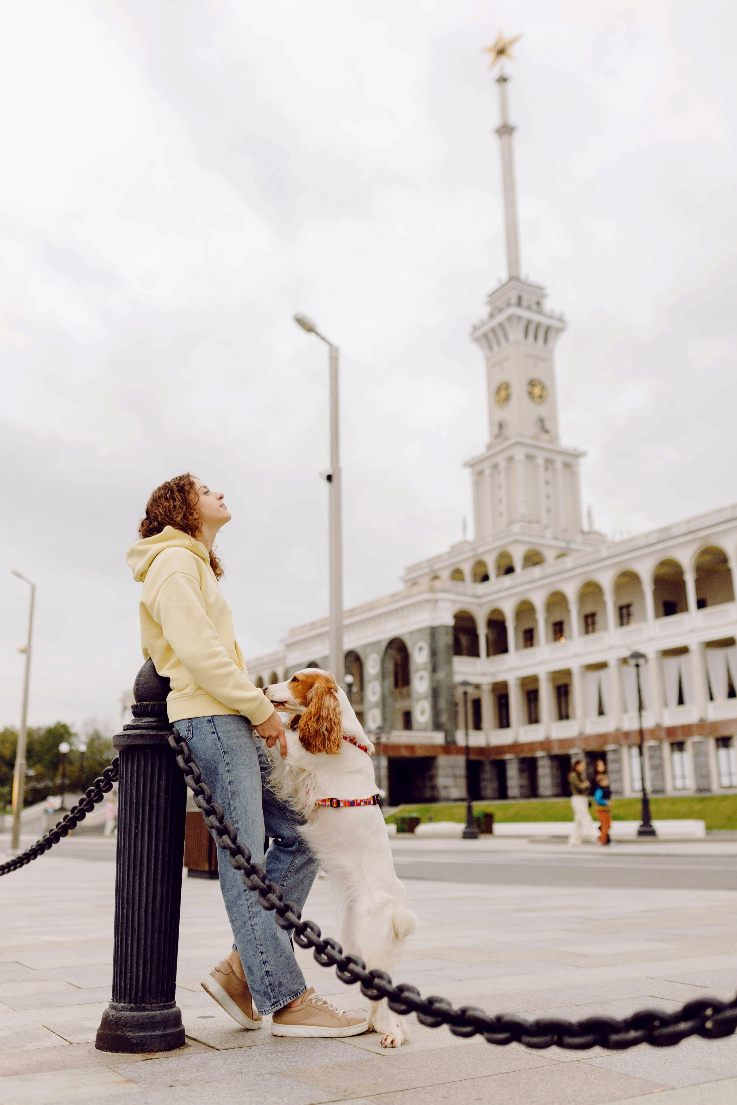 Москва / Мария и спаниель Вега. Фотограф Кузина Вера