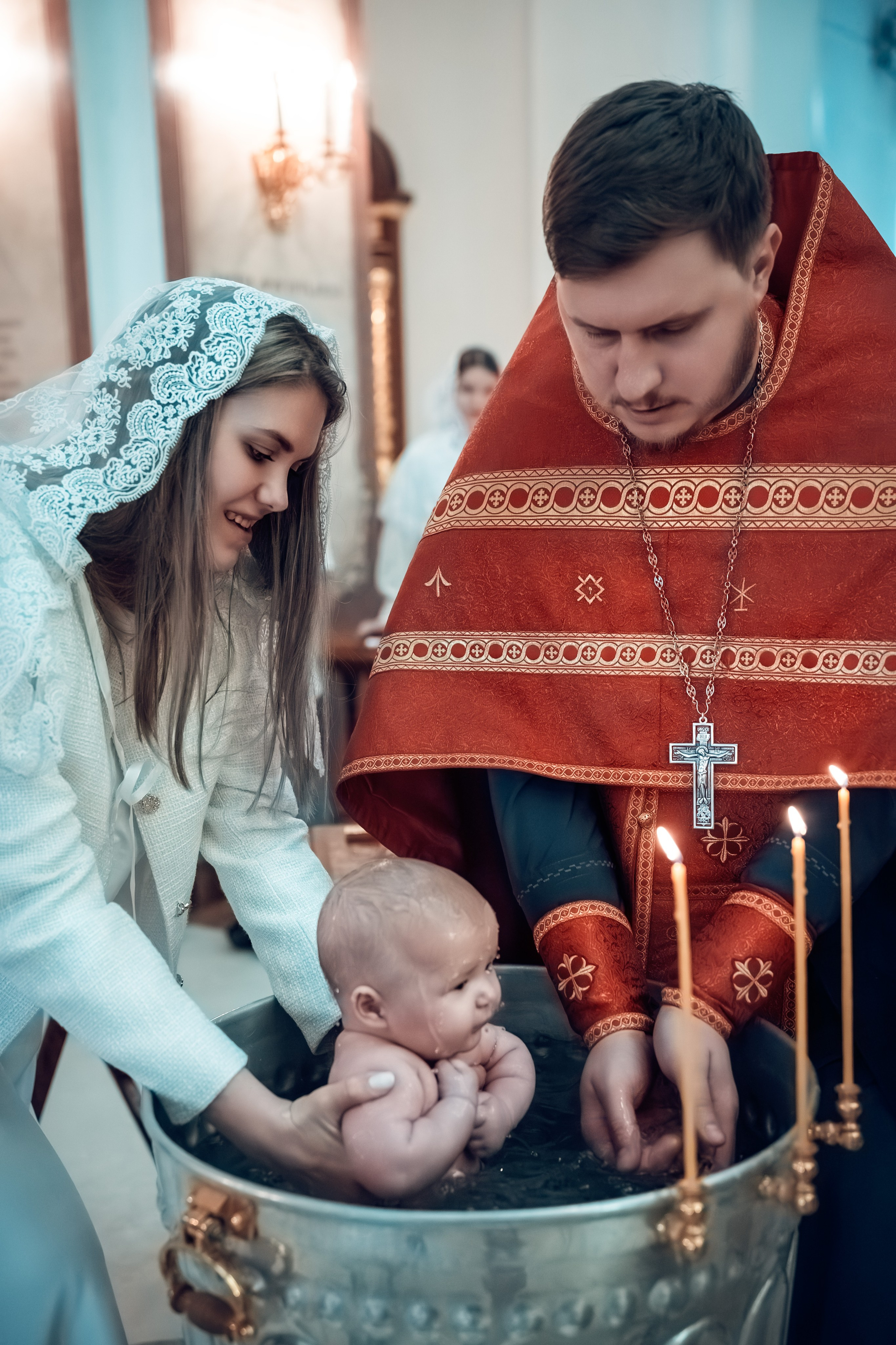 Крещение Александра и Варвары