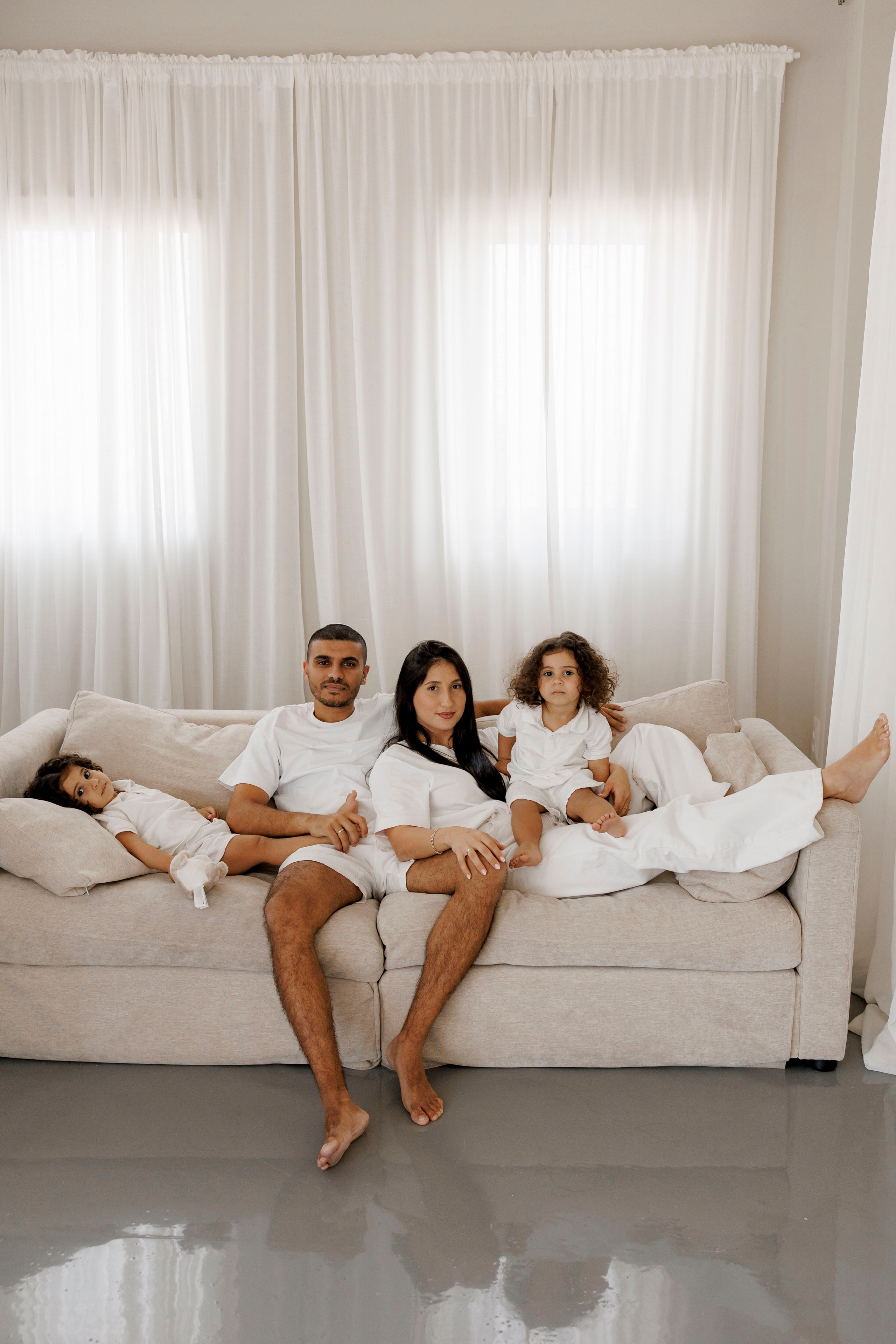 Family photoshoot inside the studio in Hadera. Wedding and family photographer