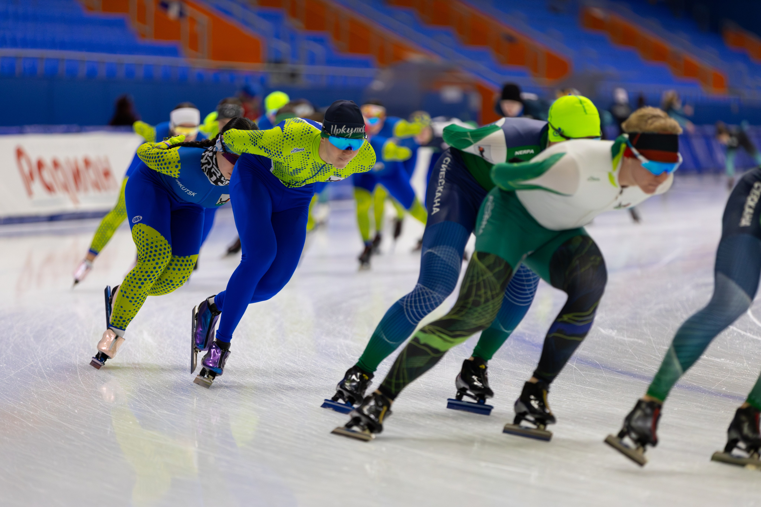 Тренировки. Конькобежный спорт. Иркутск, 2026. Спортивная съемка Мария Царфати