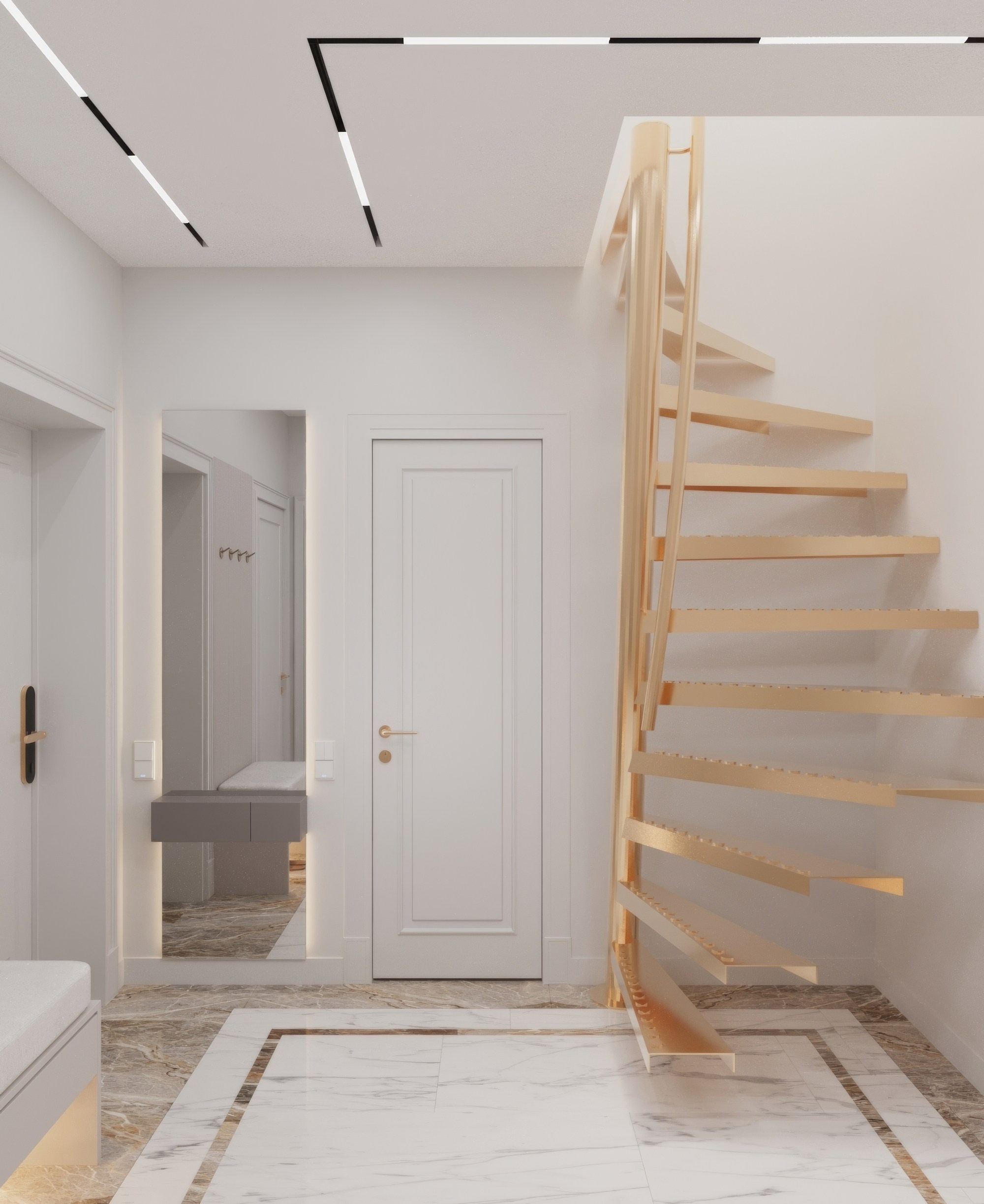 Квартира — Минимализм с элементами классики. Мансур Гусейнов дизайнер интерьеров г. Махачкала