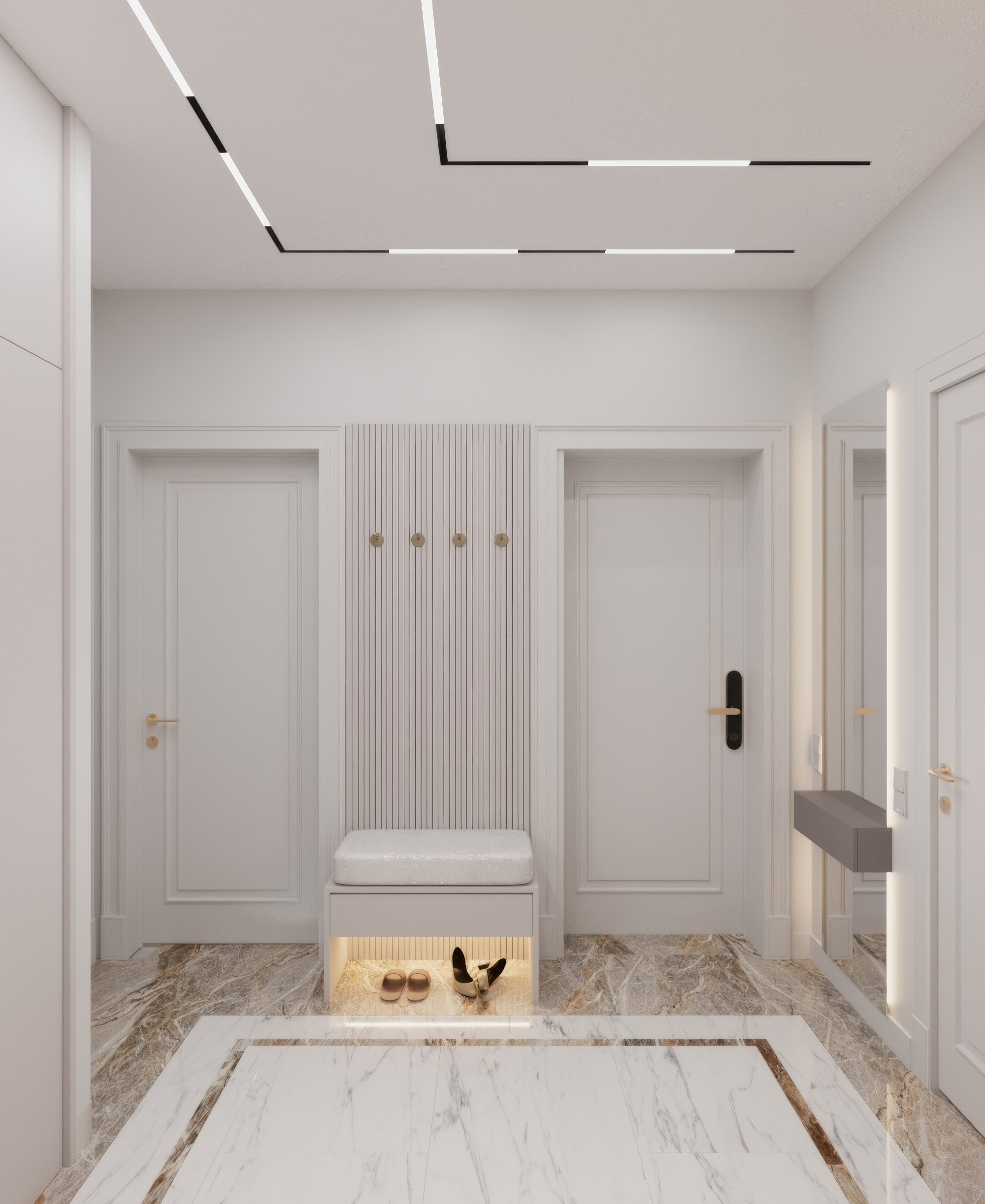 Квартира — Минимализм с элементами классики. Мансур Гусейнов дизайнер интерьеров г. Махачкала