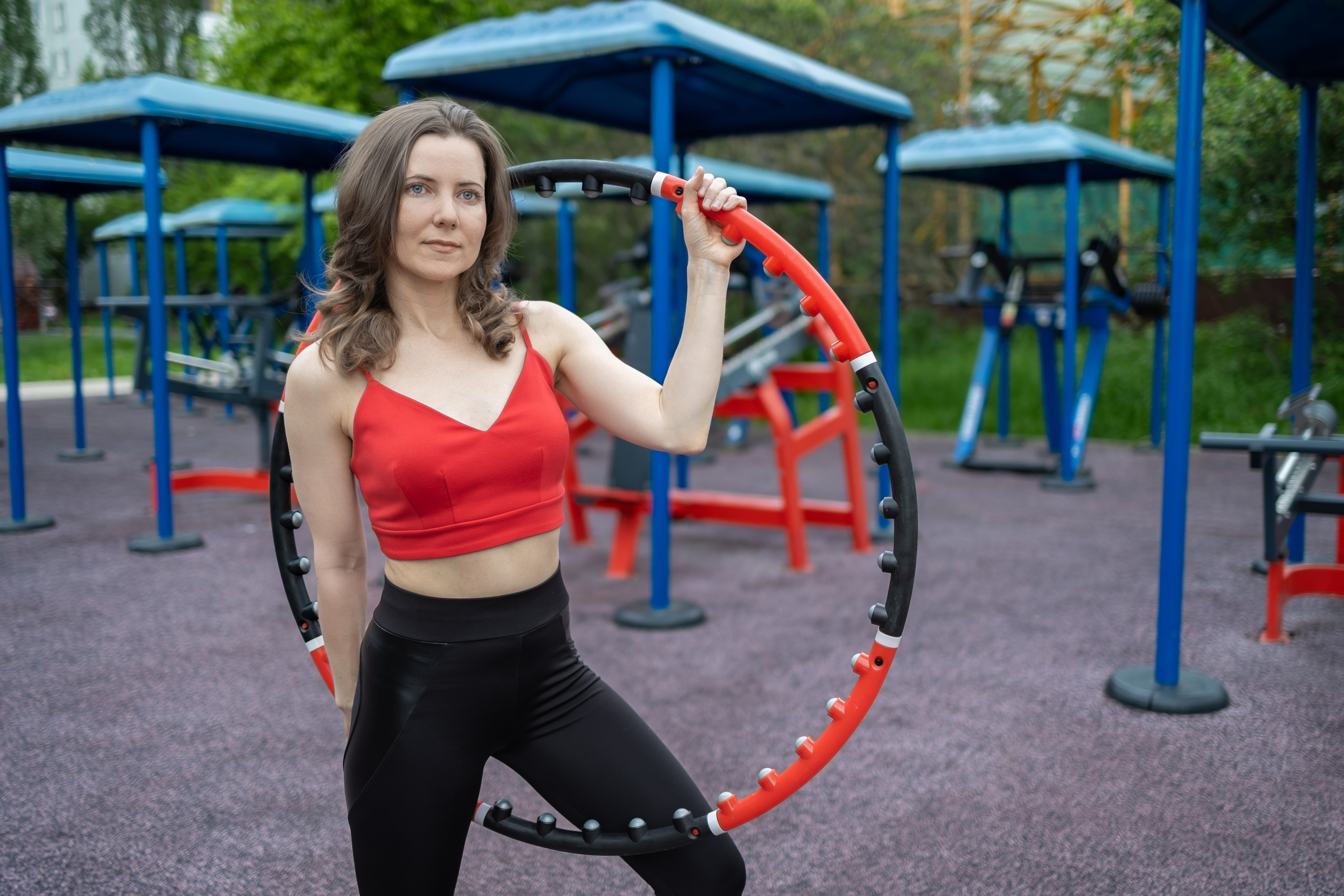 Спортивная фотосессия с хула хупом и йога, пилатес. Репортажный, семейный и студийный фотограф в Москве Демин Алексей