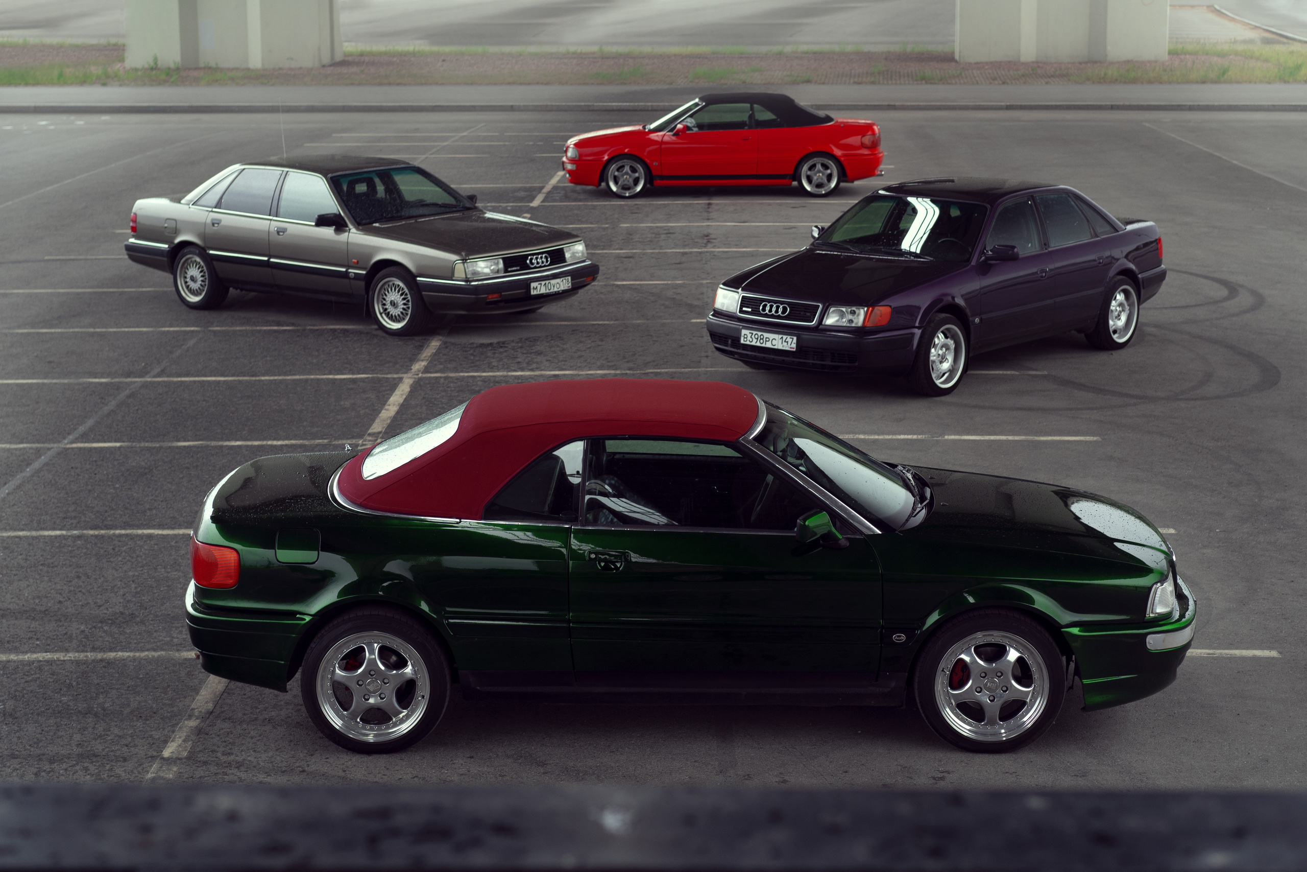 Audi 200 Turbo Quattro и Audi Cabriolet и Audi S4