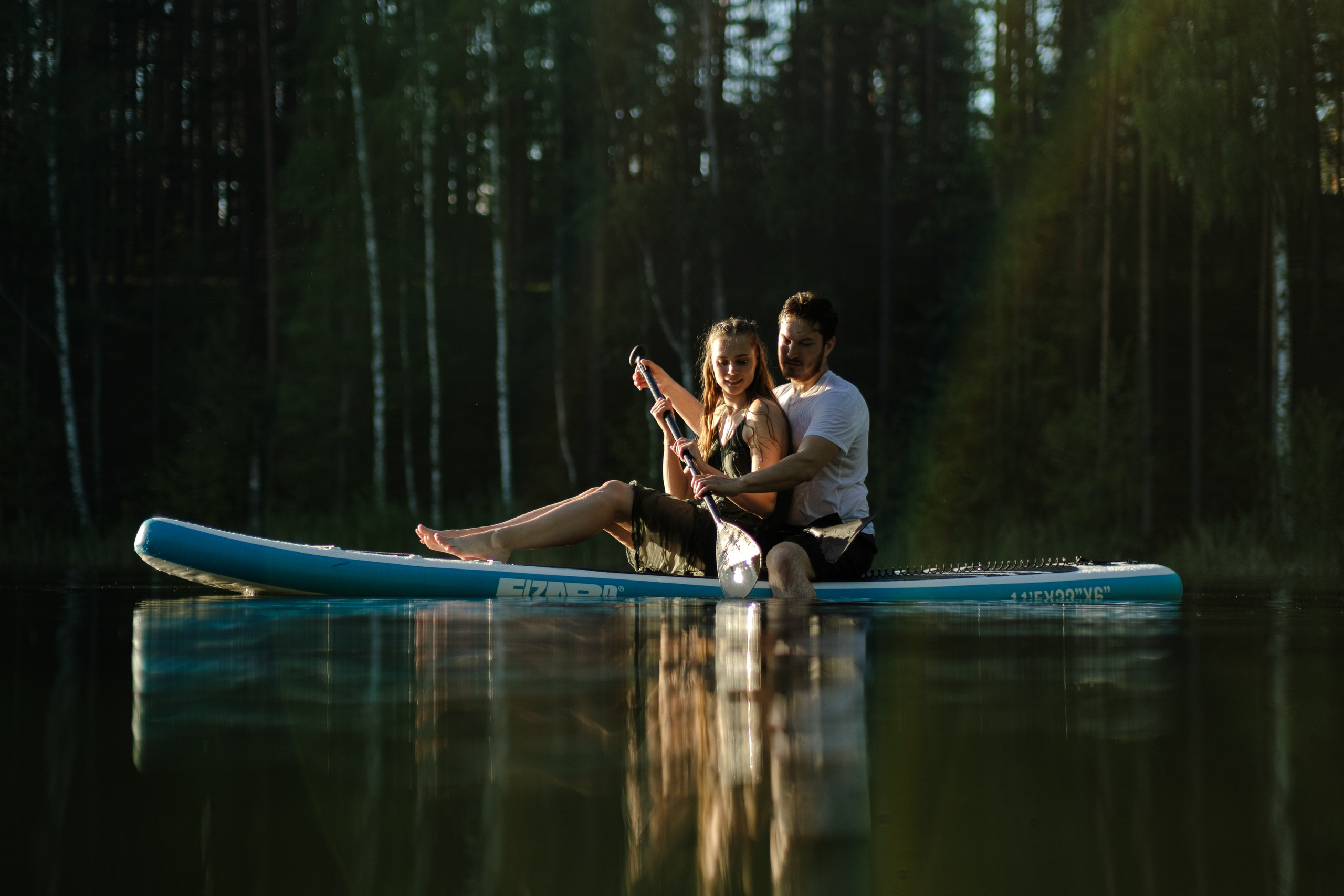 Петя и Лина, на сапах. Интерьерный фотограф и видеограф в Санкт-Петербурге Вадим Балбашевский