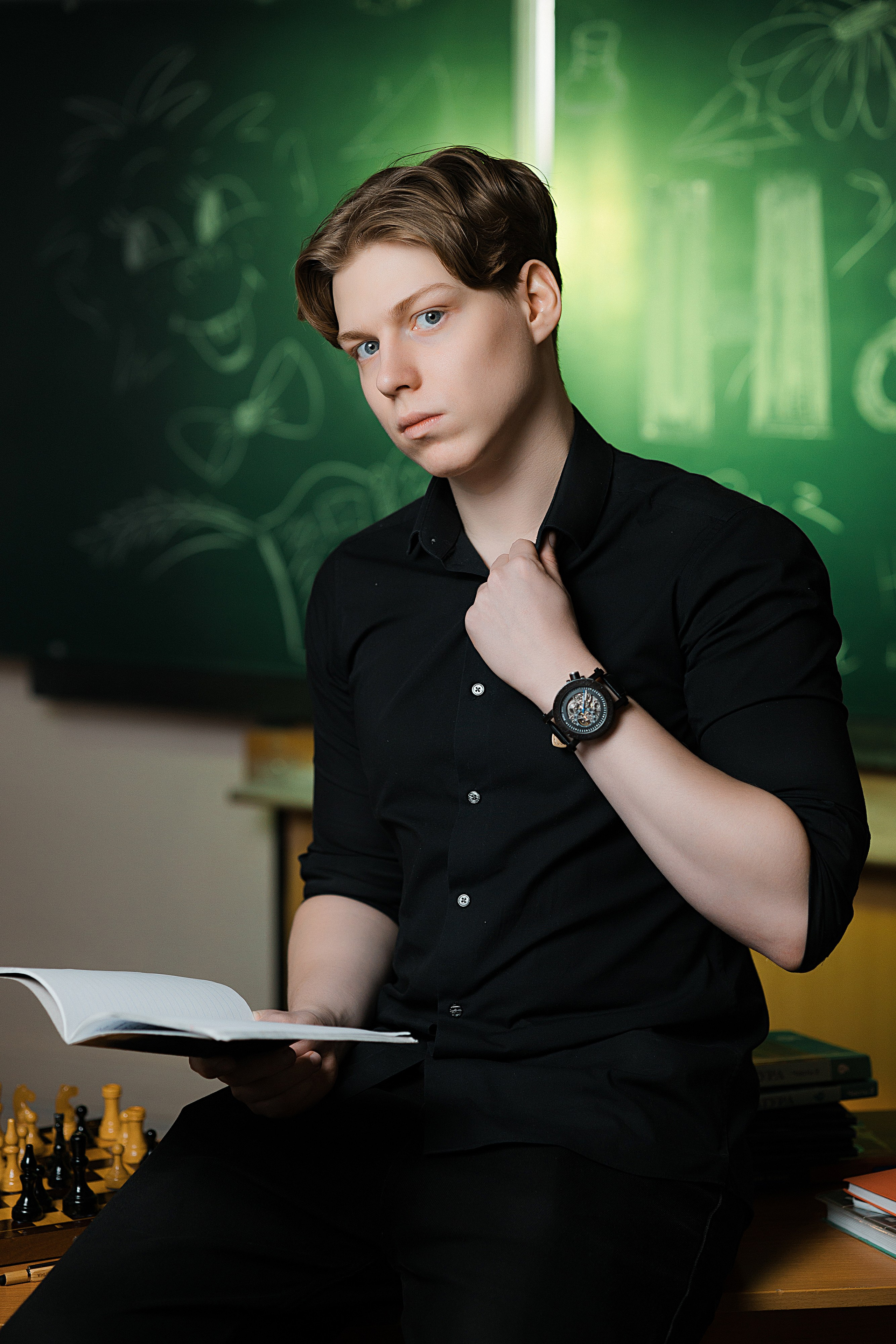 Портрет выпускника Москвы для фотоальбома