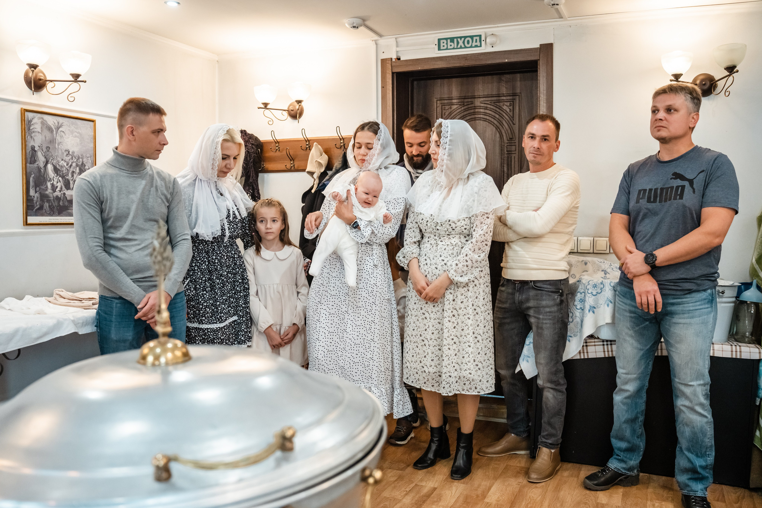 Крещение Анны в хаме Дмитрия Солунского. Фотограф на Крещение Тула и Венчание в Туле, детский и семейный фотограф