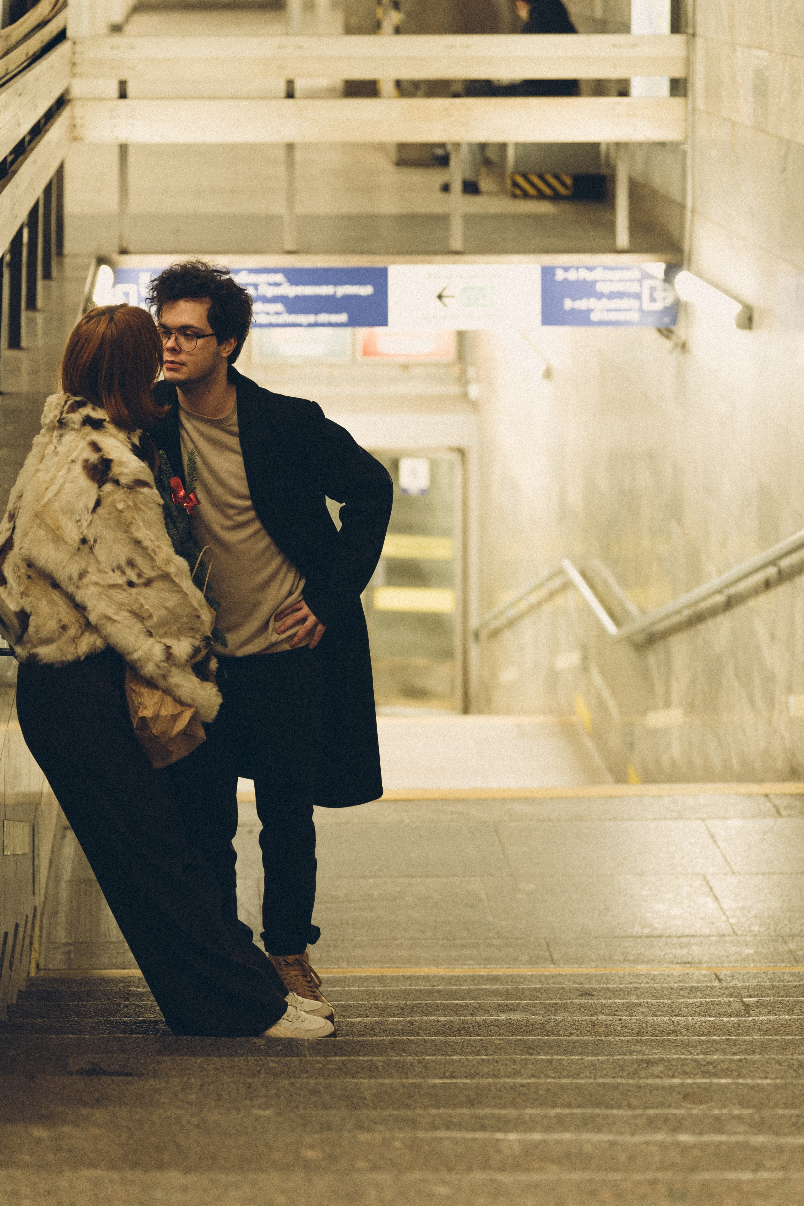 НОВОГОДНЯЯ ФОТОСЕСИИЯ ПАРЫ В МЕТРО ЛЮБОВЬ. Профессиональный фотограф, Санкт-Петербург — Виктория Богомолова