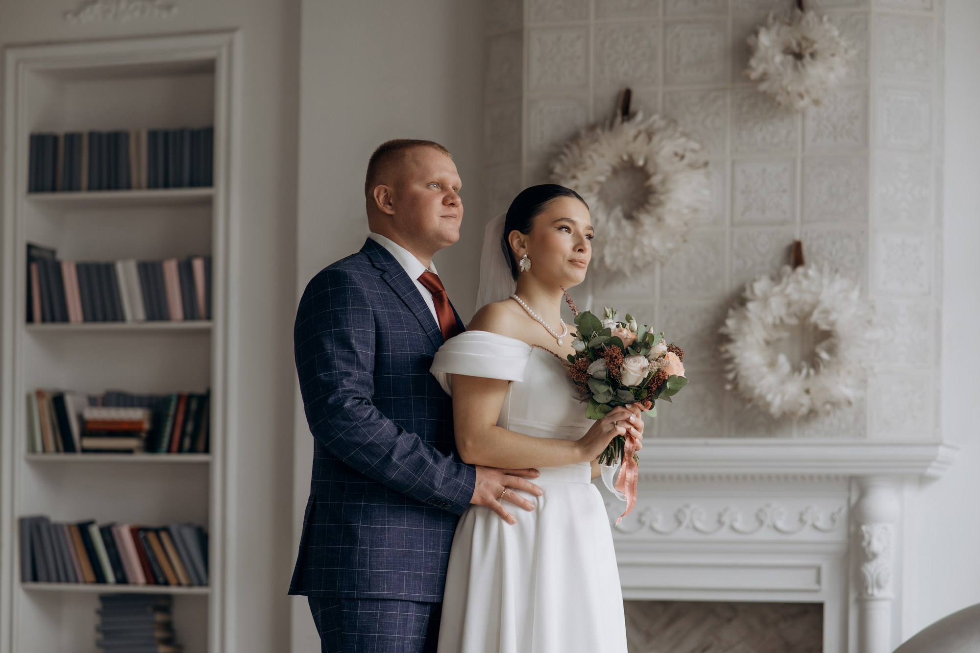 Свадебная фотосессия в студии. Свадебный и репортажный фотограф в Ярославле Евгений Сальников