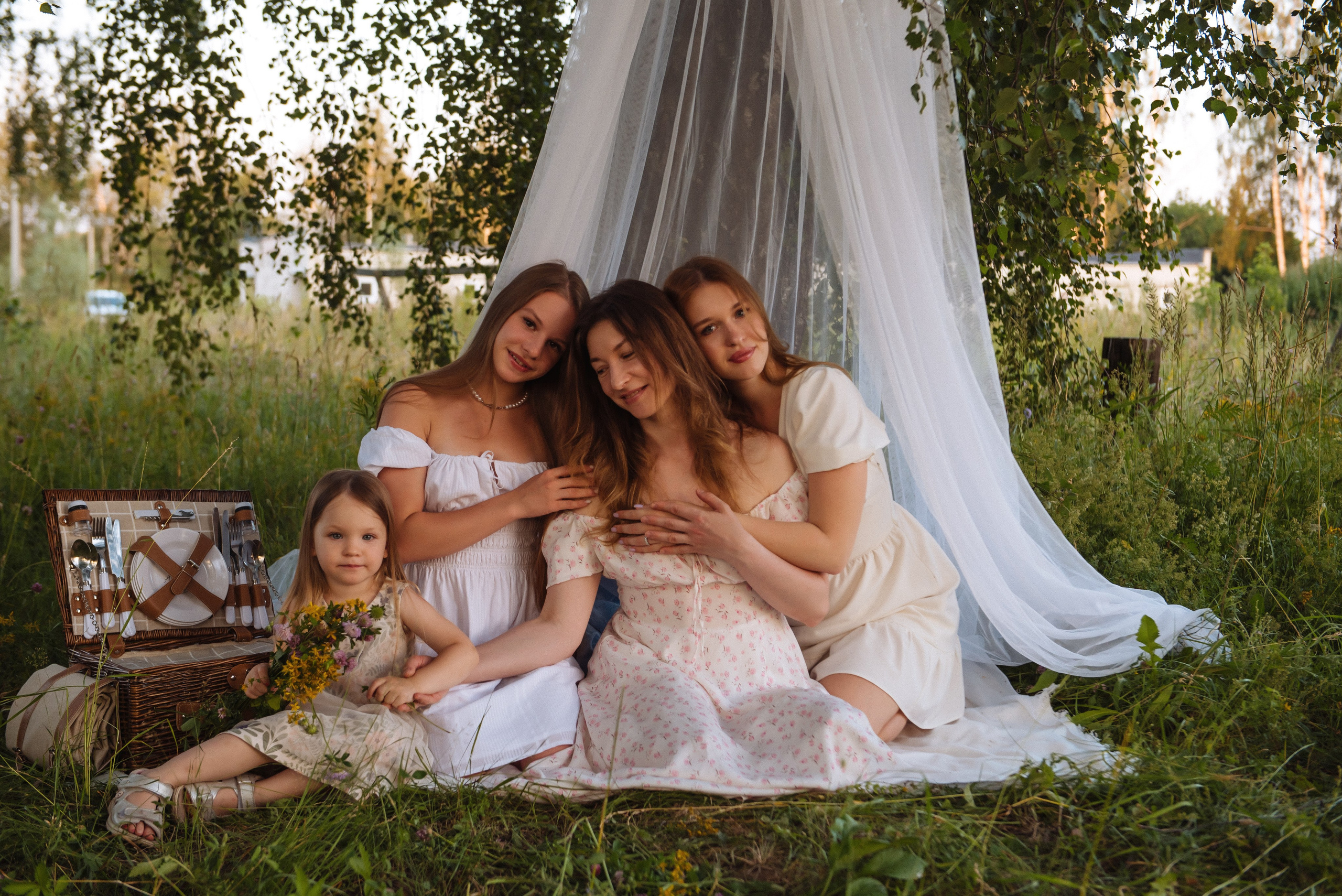 Летний вечер большой семьей. Свадебный, портретный, фотограф беременности в Нижнем Новгороде Алина Зиновьева