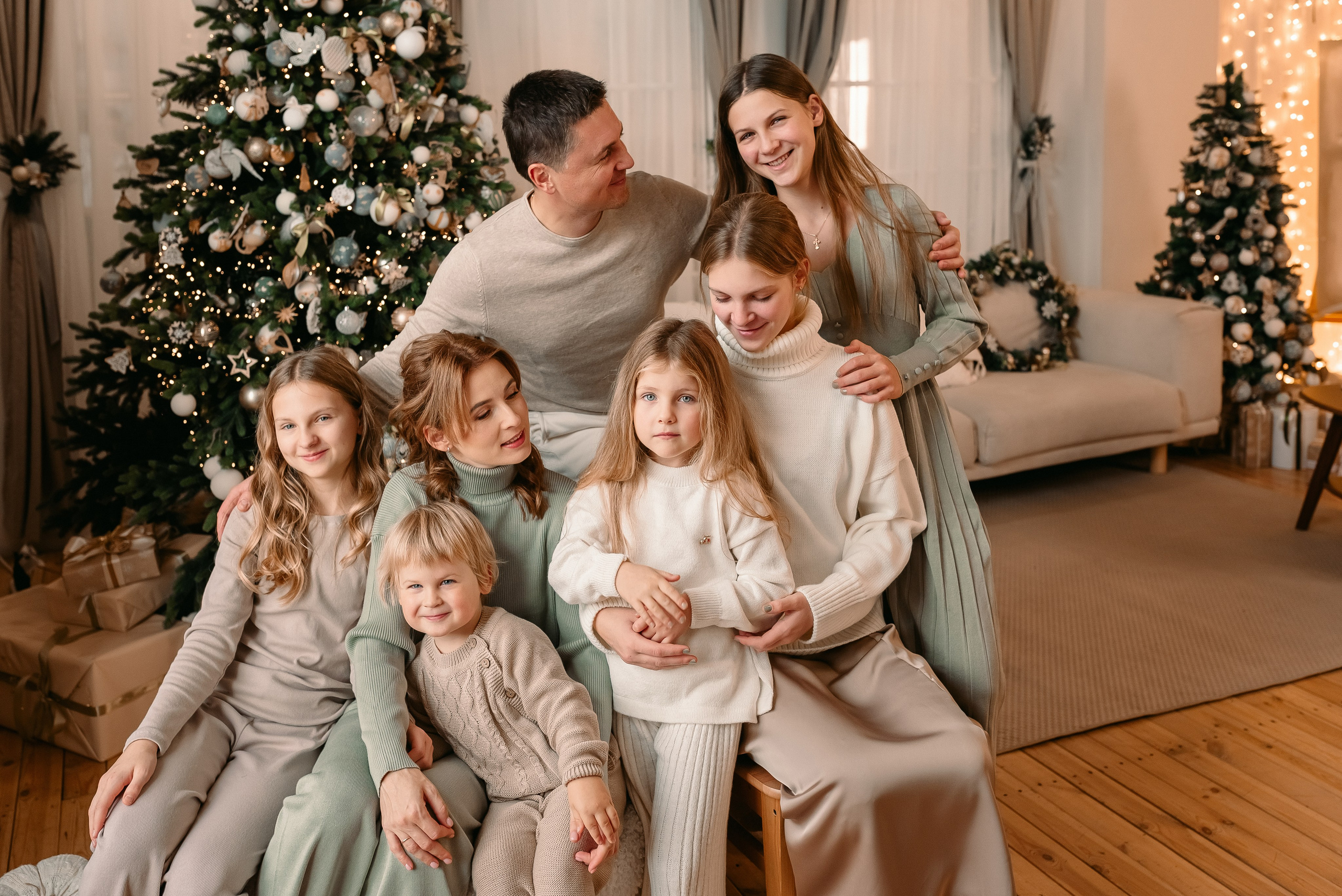 Новогодняя семейная фотосессия. Фотограф Юлия Кондратьева