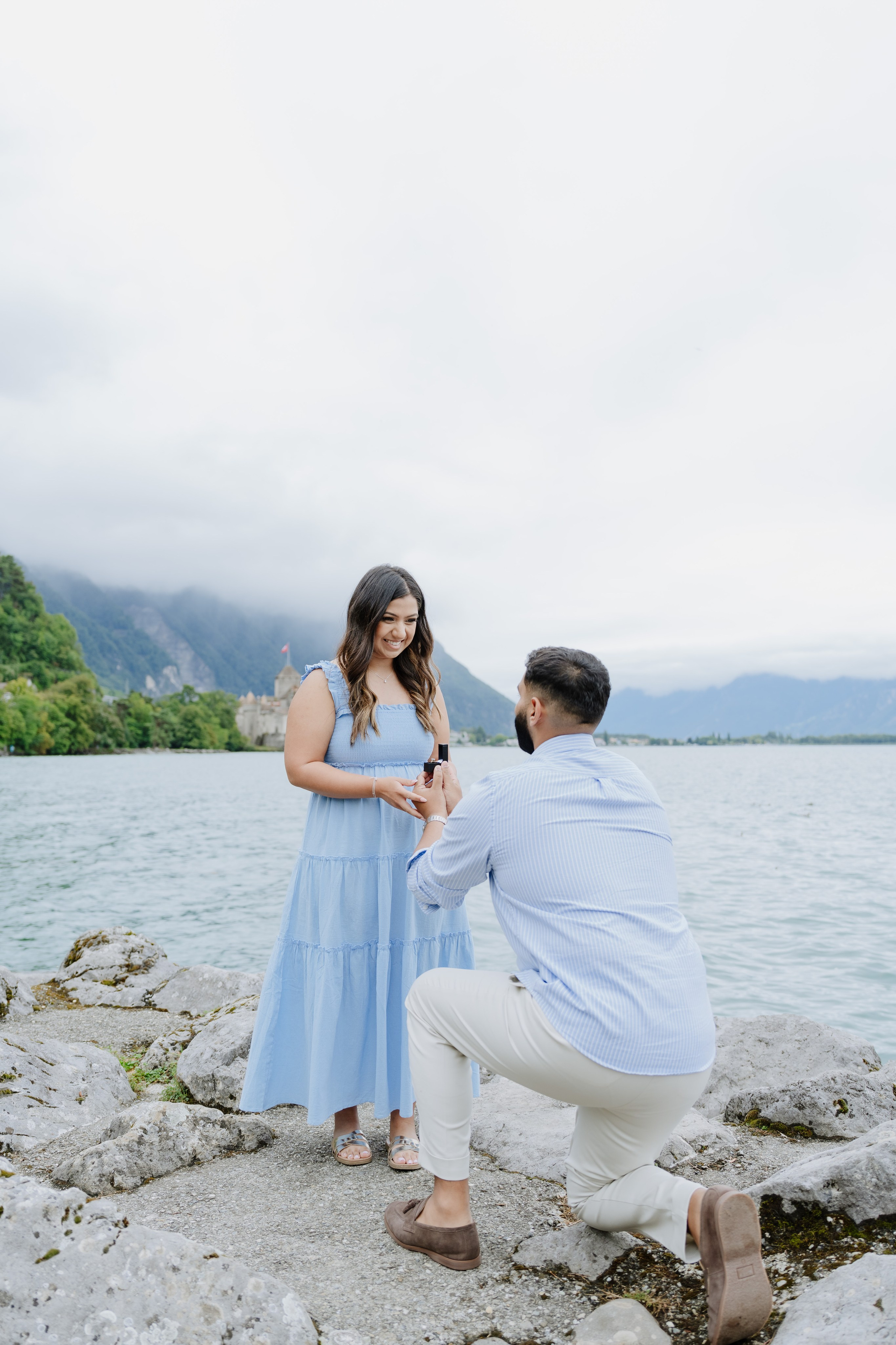 Krishna & Ravi | Proposal Montreux. Professional Wedding Photographer Geneva & Romande Switzerland | Tanya Creator