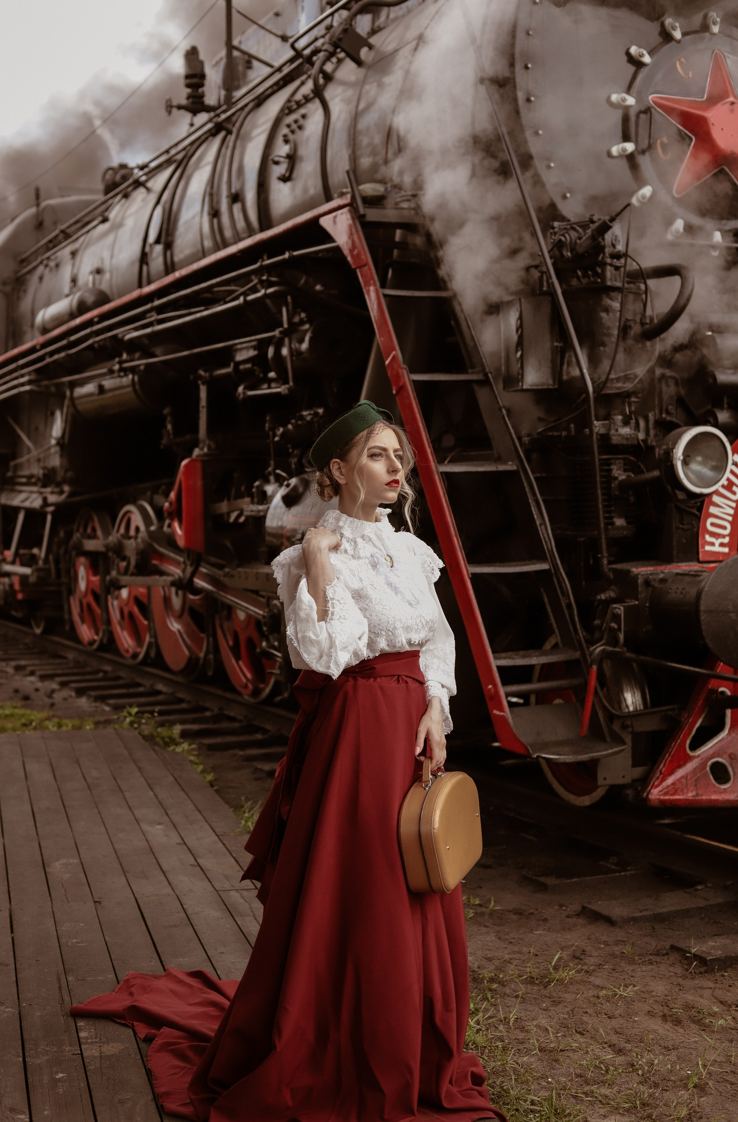 Ретро поезд. Детский и семейный фотограф в Москве