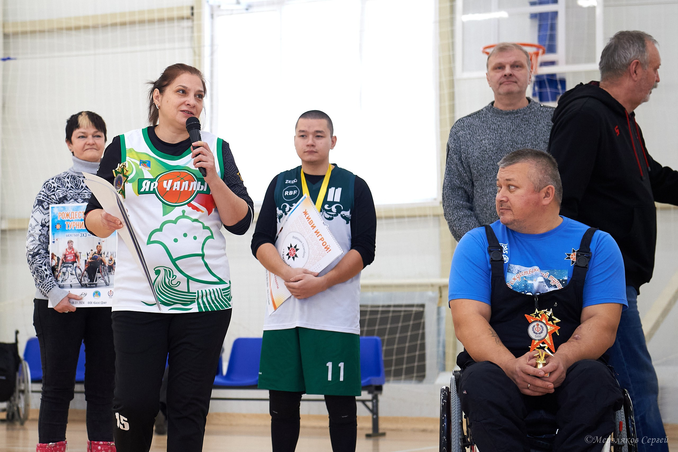X традиционный Рождественский турнир по баскетболу на колясках. Ижевск. Спортивный репортажный фотограф в Ижевске Сергей Мерзляков