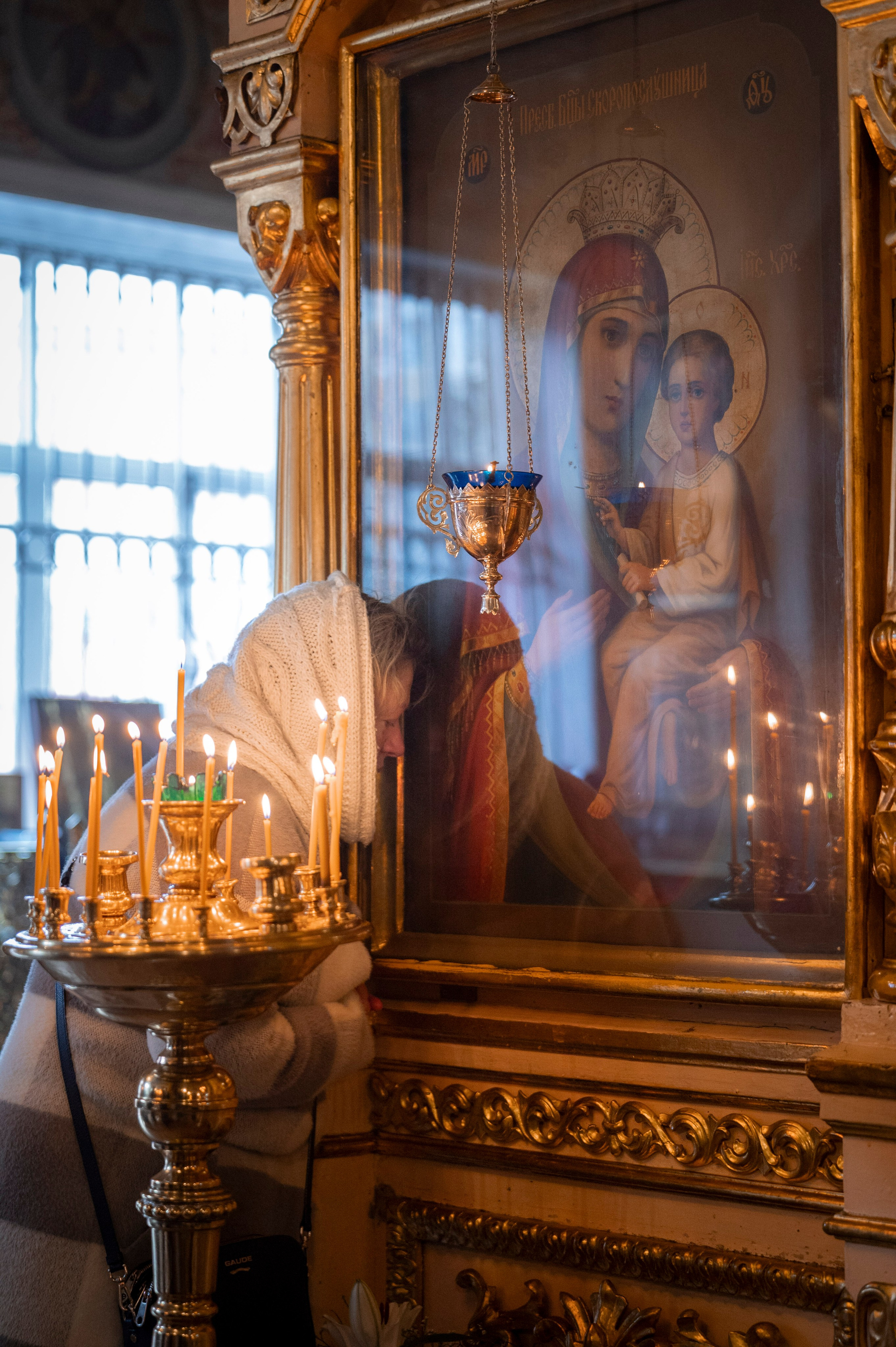 Богородский храм. Вход Господень в Иерусалим. Божественная литургия. Антон и Татьяна Денисенко — В храме