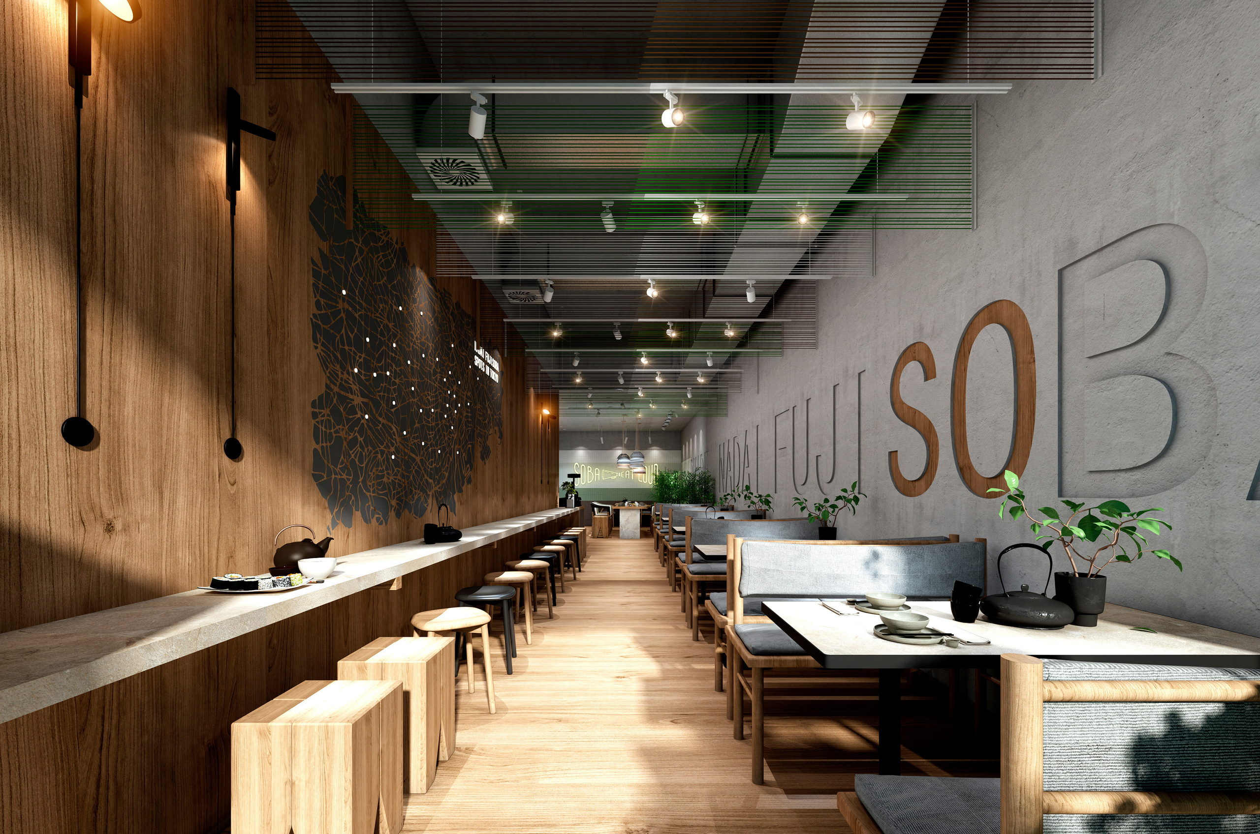 Nadai FujiSoba. Branding and Interiors