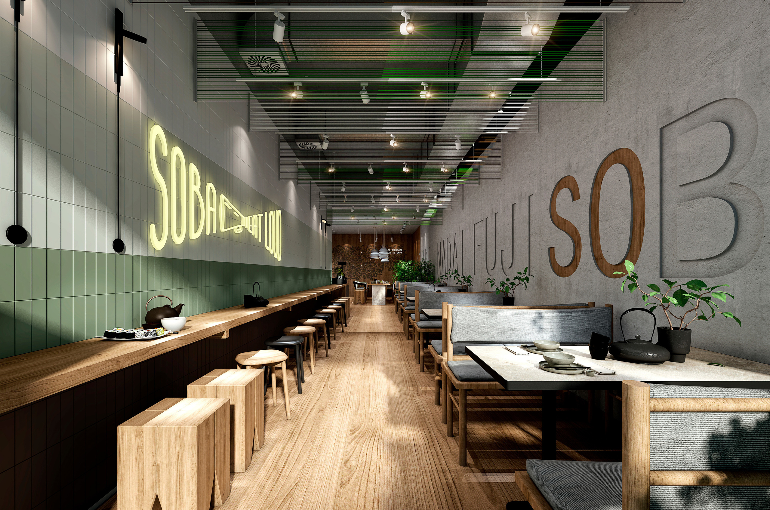 Nadai FujiSoba. Branding and Interiors