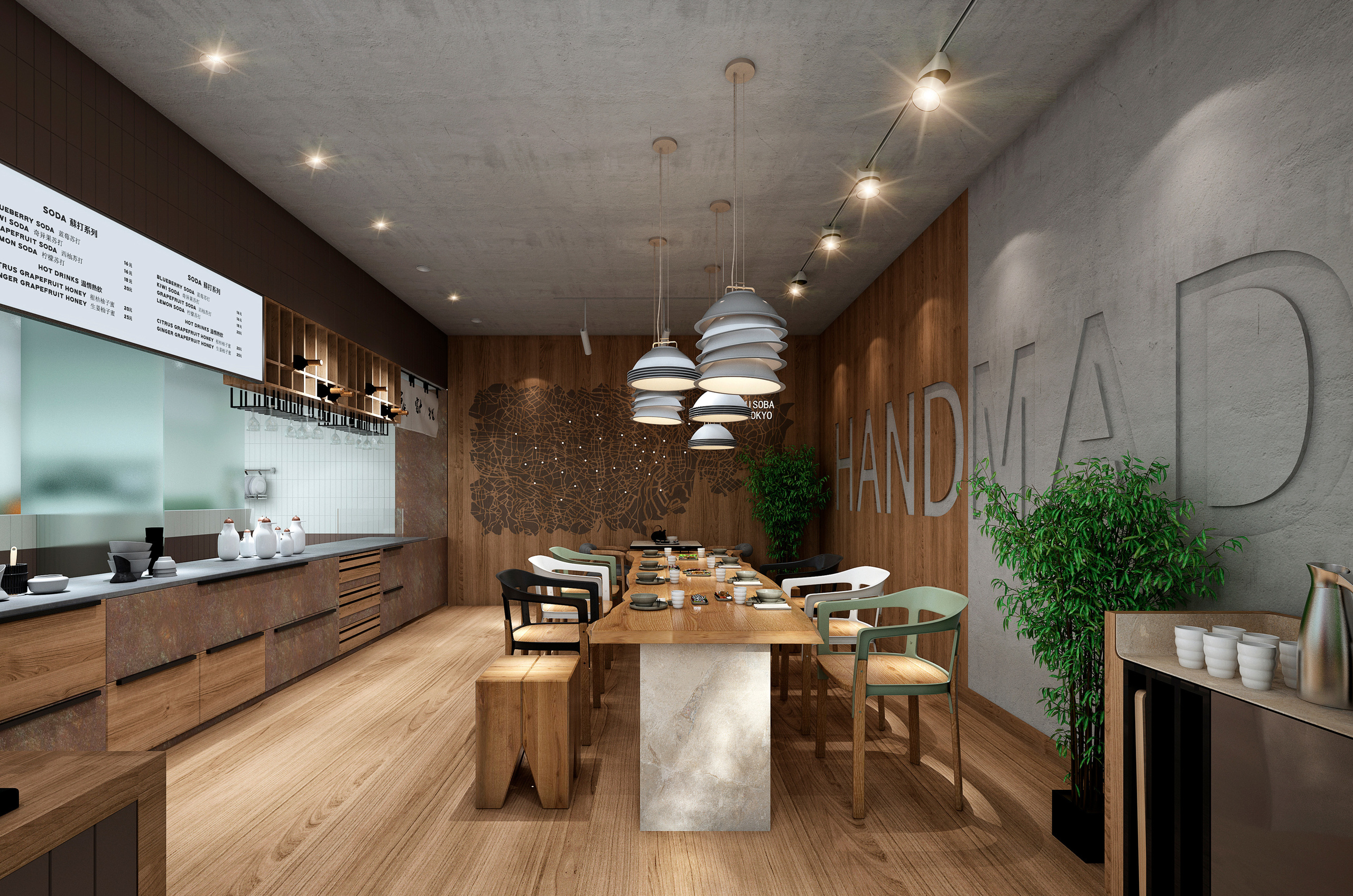 Nadai FujiSoba. Branding and Interiors