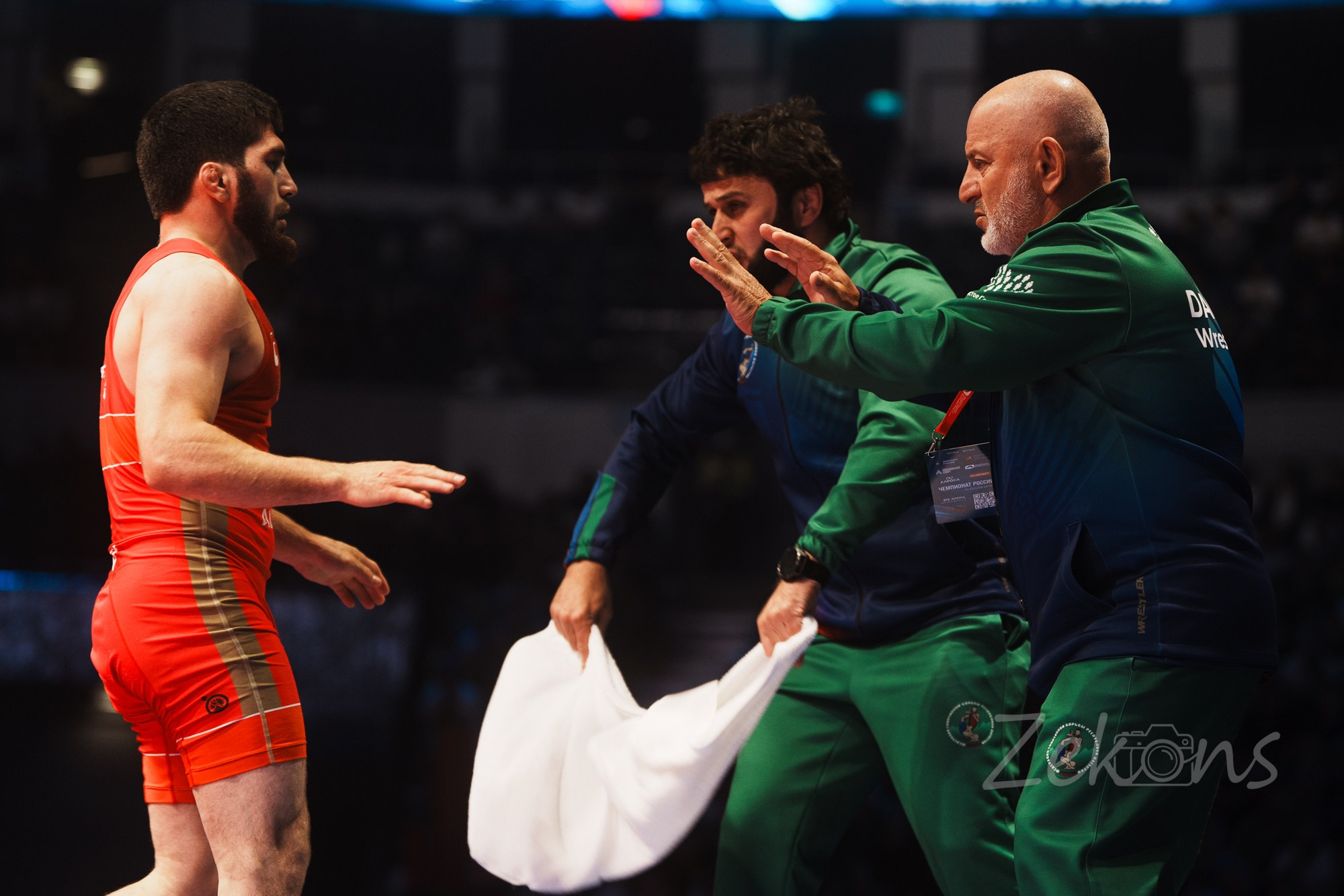 Чемпионат России по вольной борьбе 2025 (Москва). Zekons. Фото, видео, нейросети