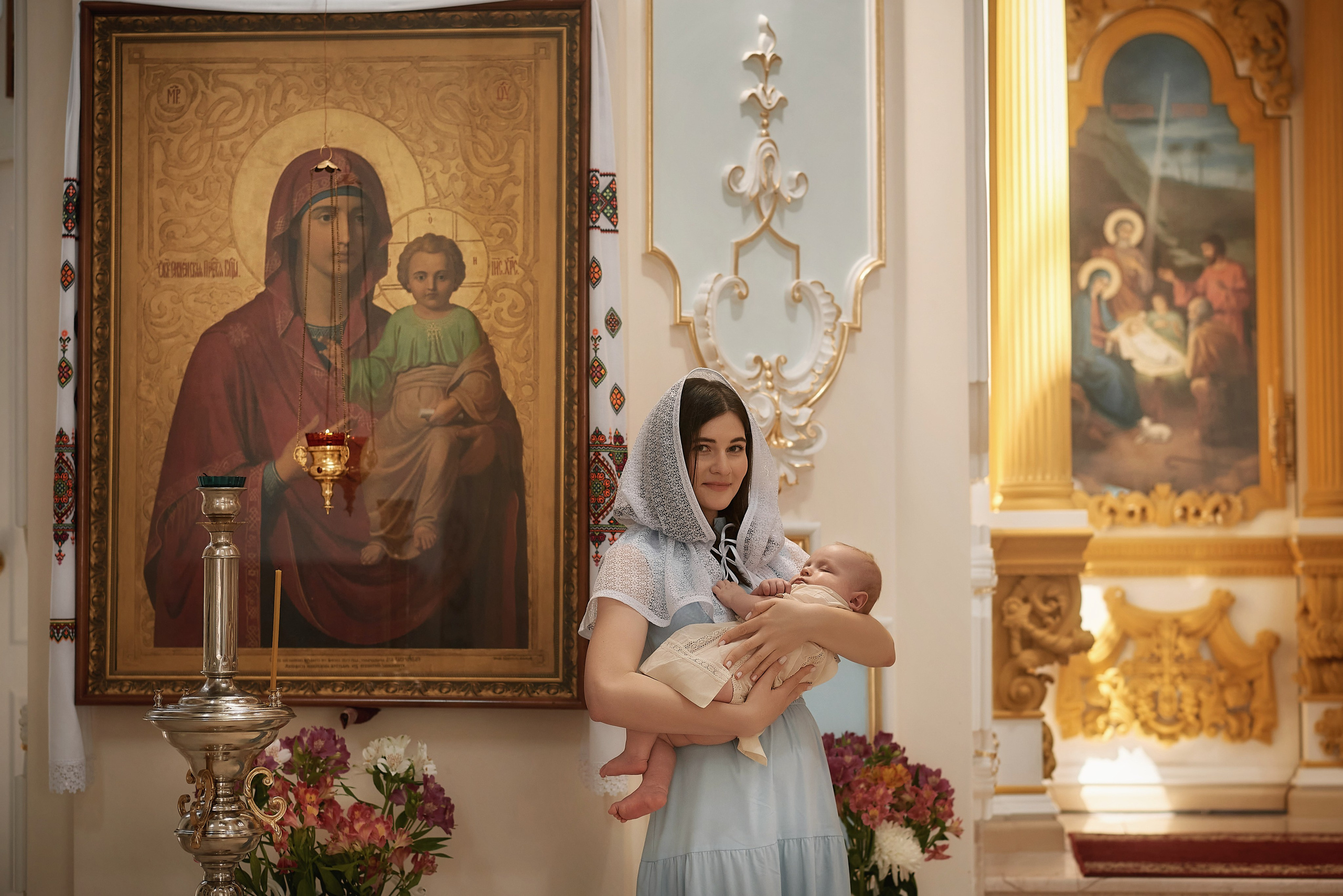 Крещение Александра Храм Святой Троицы г. Батайск. Семейный фотограф в Ростове-на-Дону Татьяна Литвинова