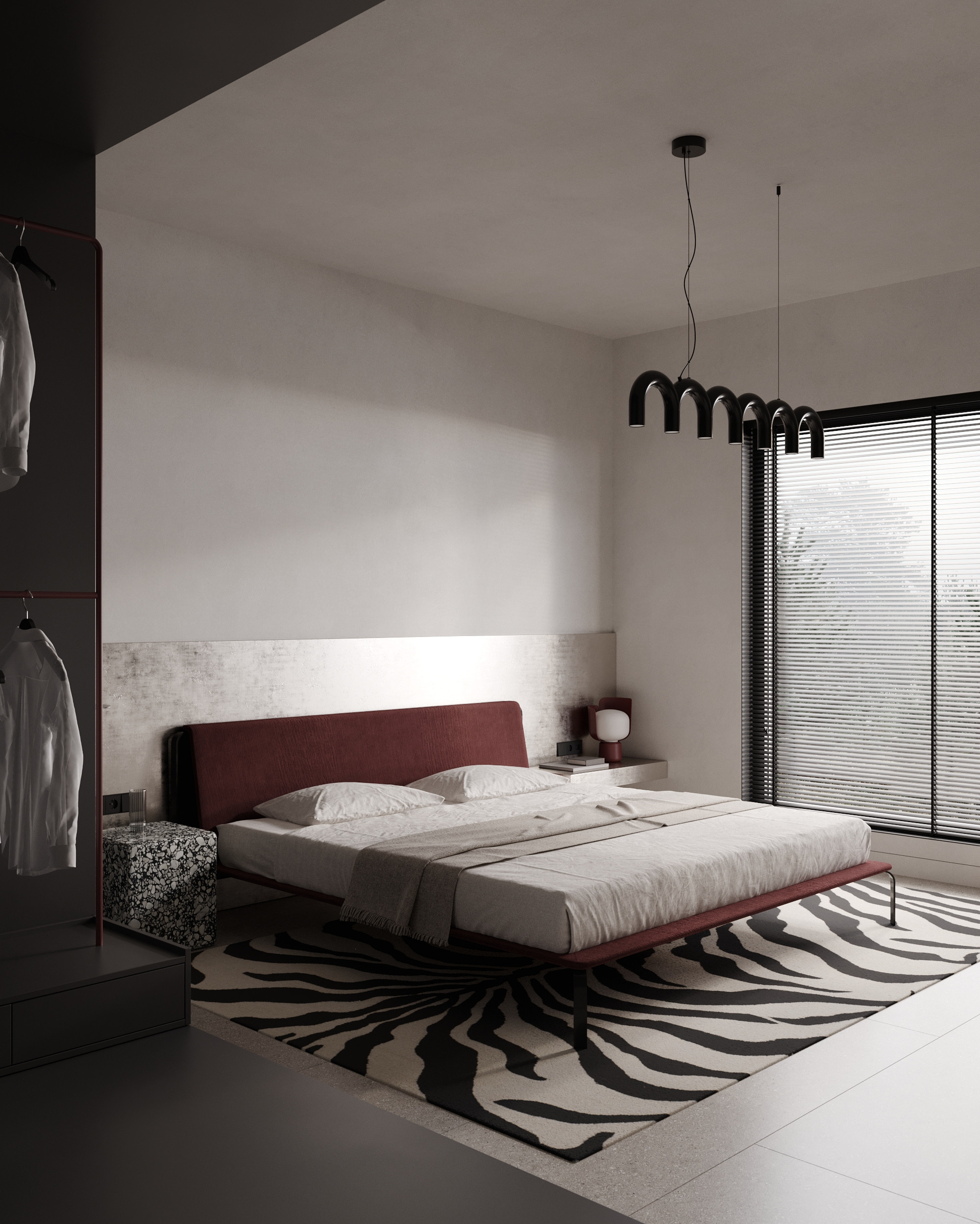 Мастер — спальня в проекте в Осло. Студия интерьерной визуализации tmshkn.vis