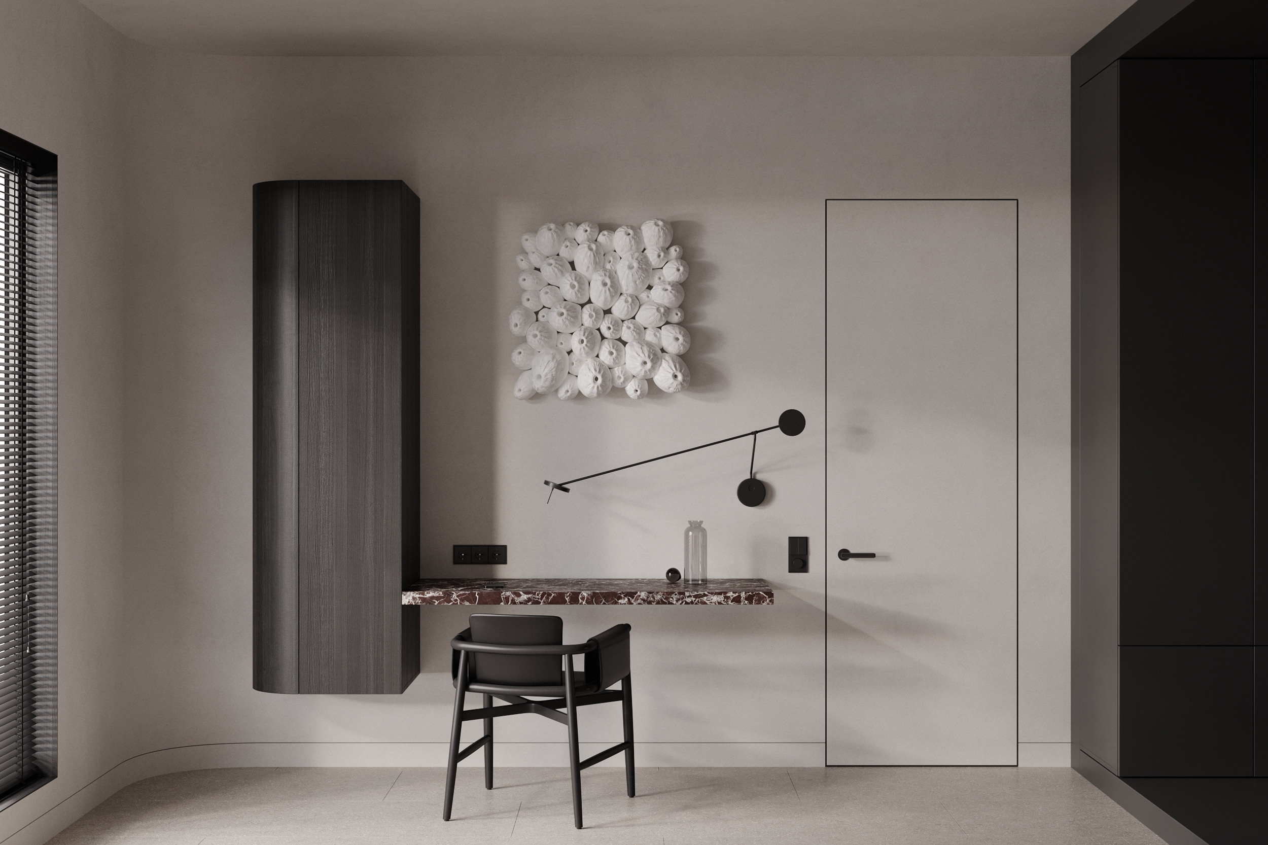 Мастер — спальня в проекте в Осло. Студия интерьерной визуализации tmshkn.vis