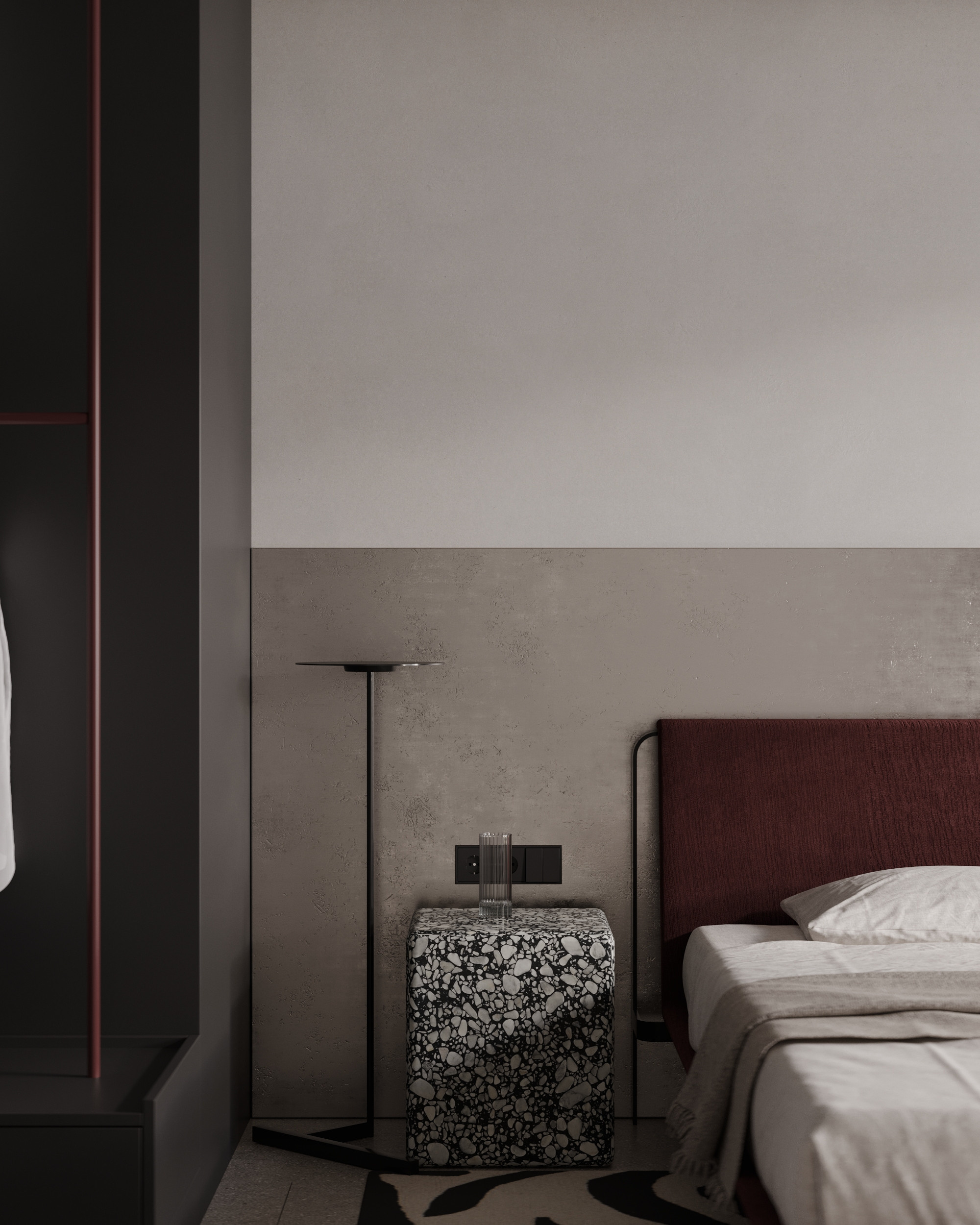 Мастер — спальня в проекте в Осло. Студия интерьерной визуализации tmshkn.vis