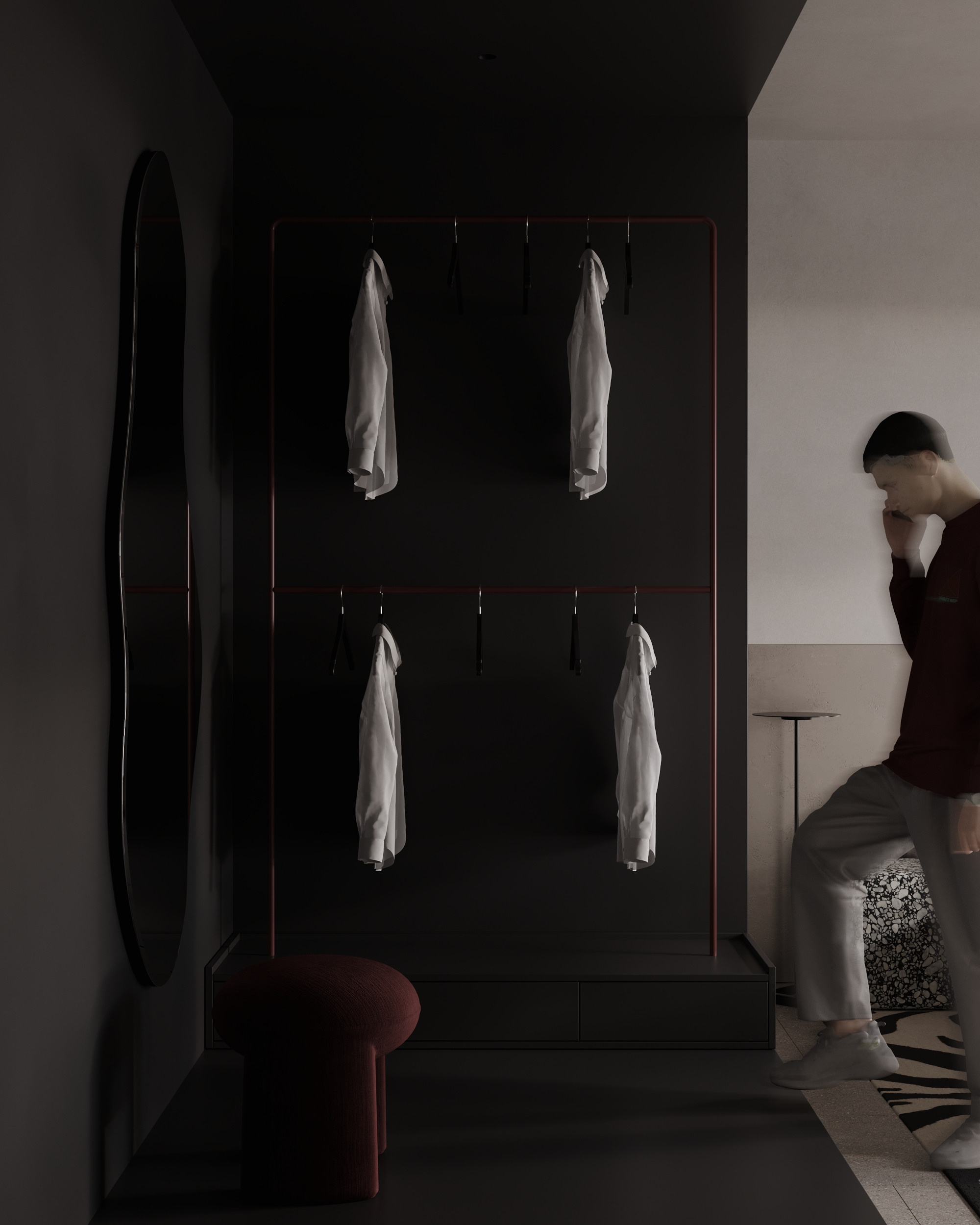 Мастер — спальня в проекте в Осло. Студия интерьерной визуализации tmshkn.vis