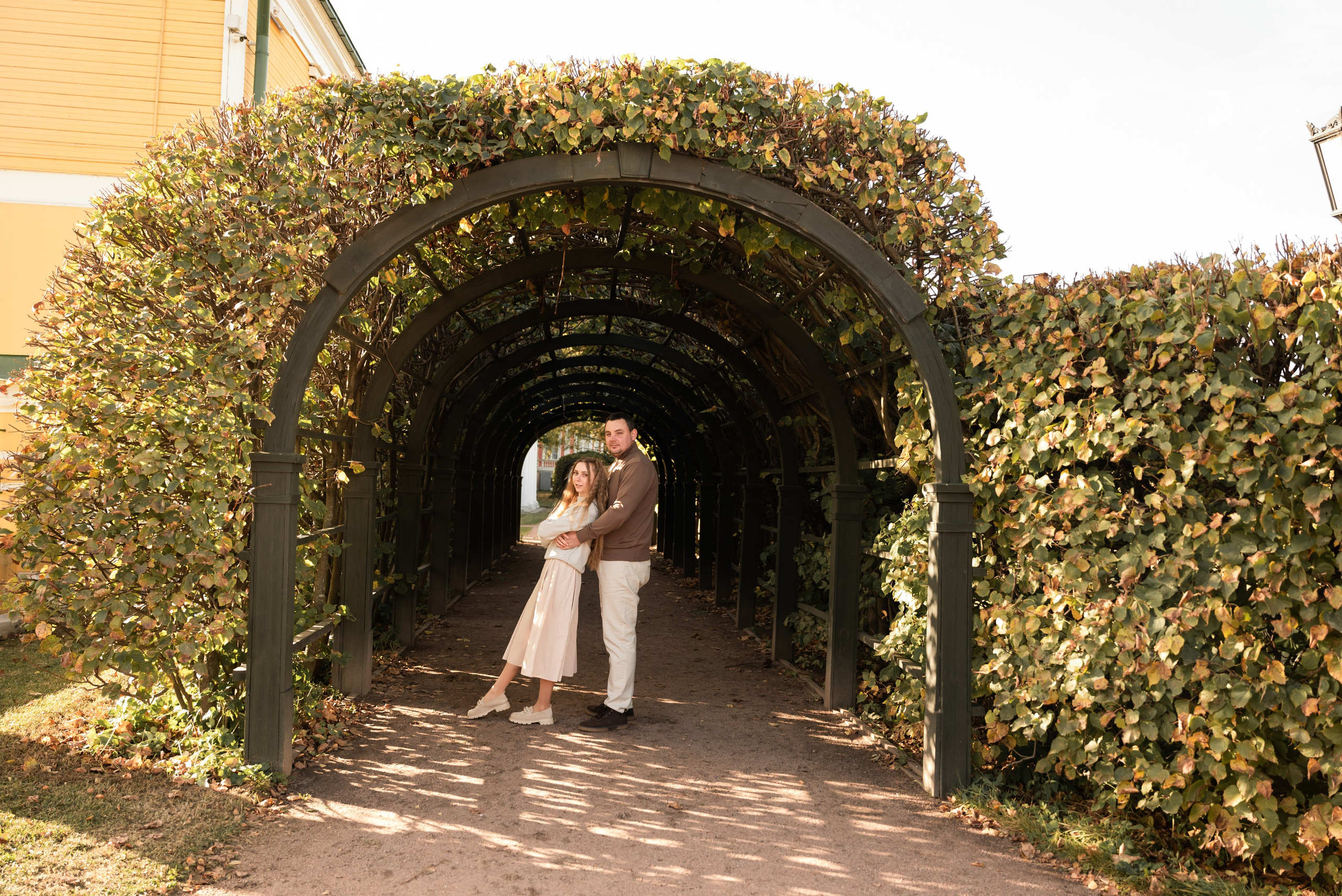 Осенняя Love story в Кусково. Фотограф Ксения Огородова портфолио