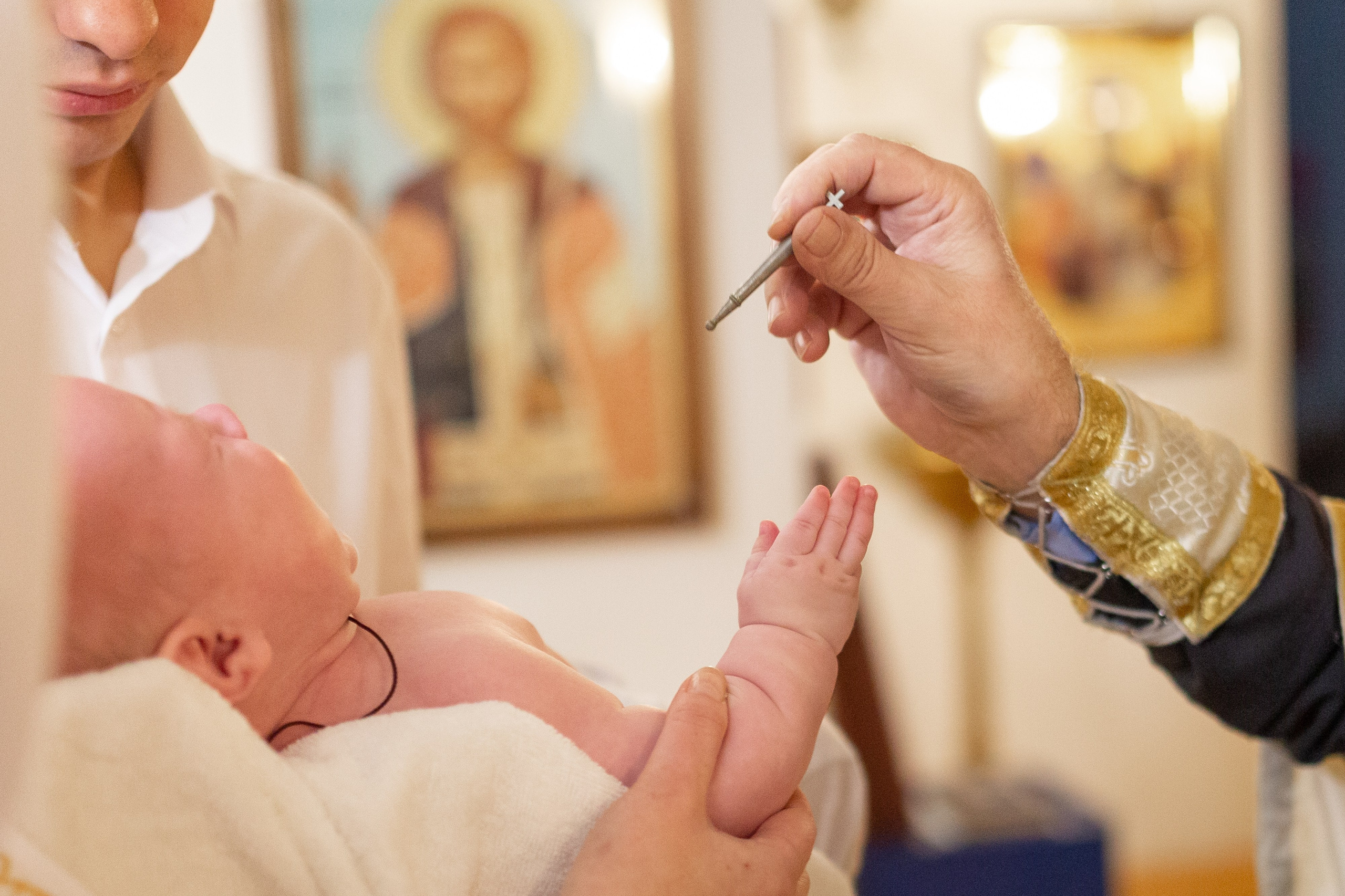 Таинство крещения. Фотограф Комаров Сергей