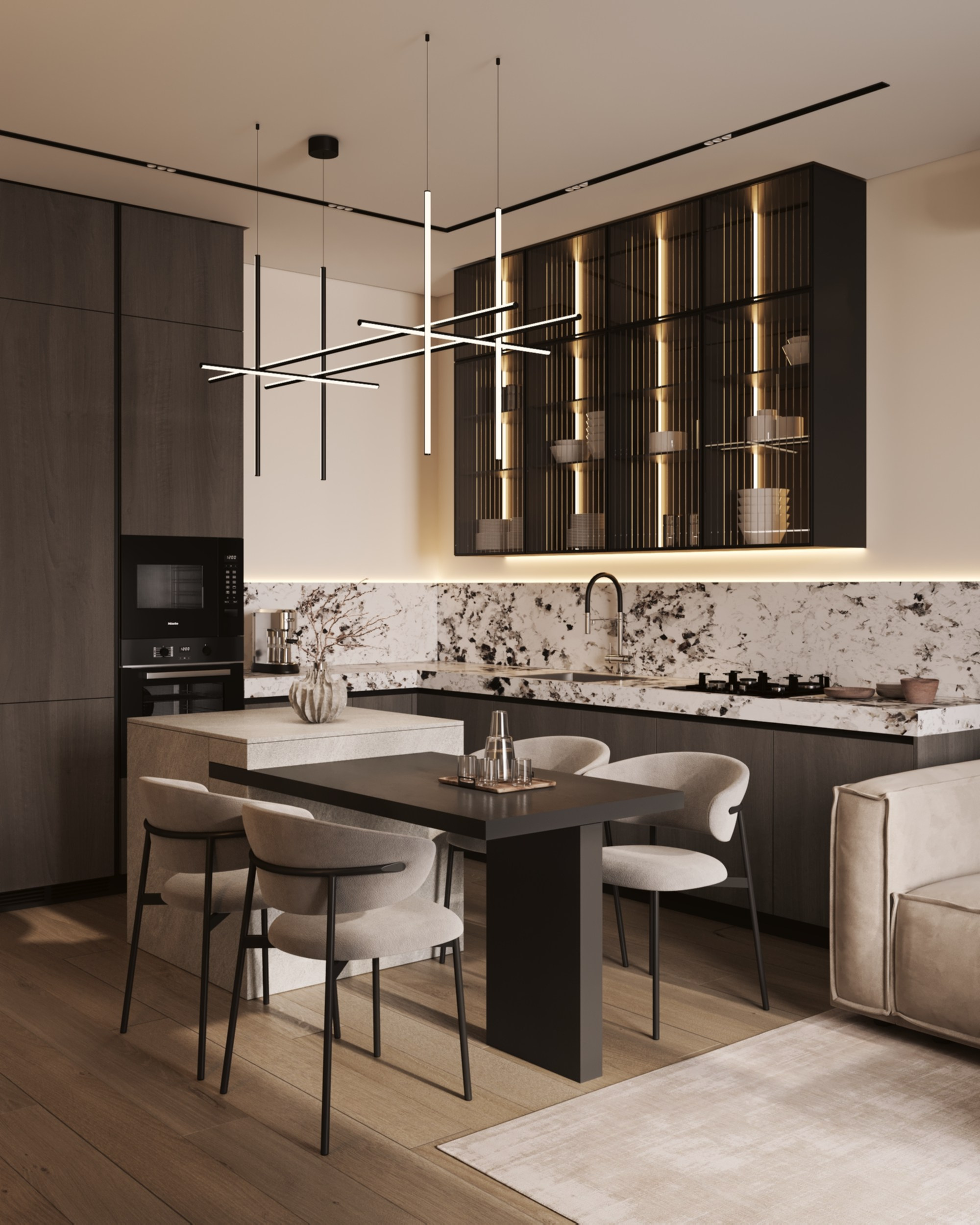 ЖК Русская Европа | 85 м² | 2026. 3D Визуализация интерьера