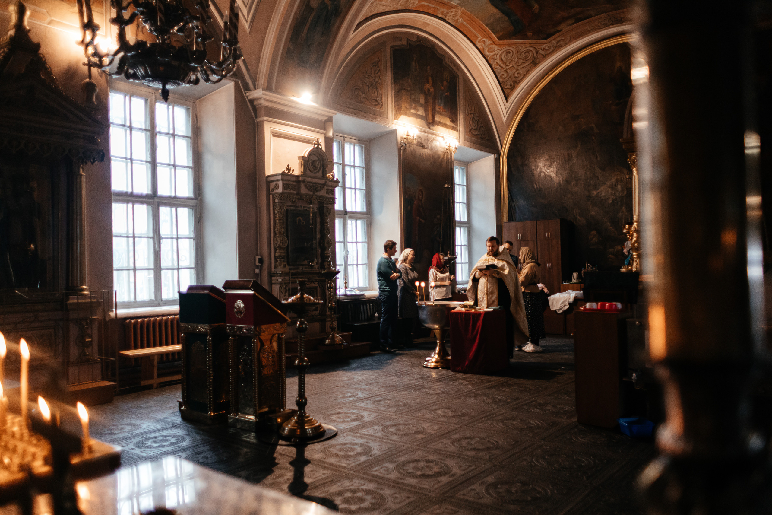 Съёмка таинство крещения. Свадебный фотограф в Москве