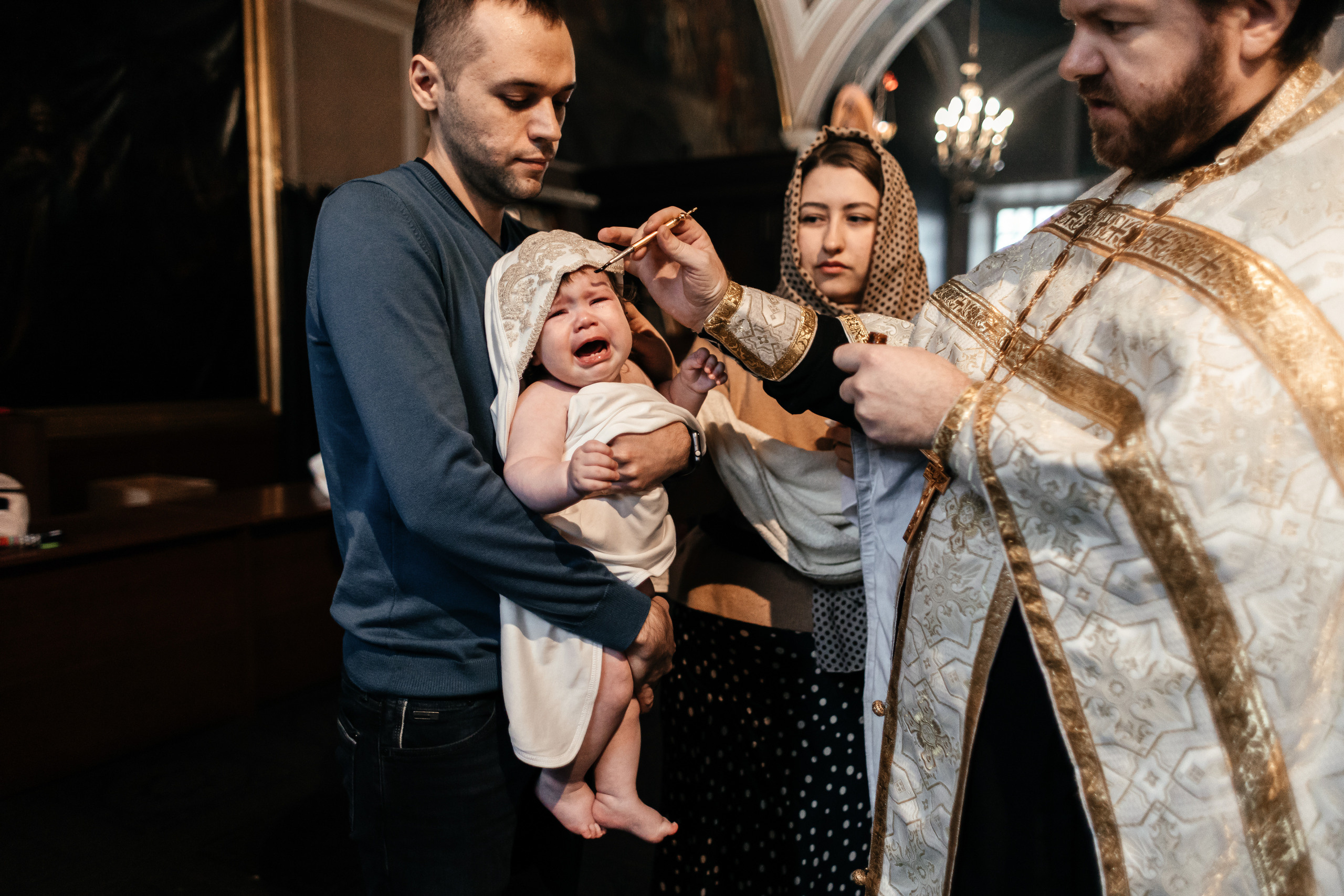 Съёмка таинство крещения. Свадебный фотограф в Москве