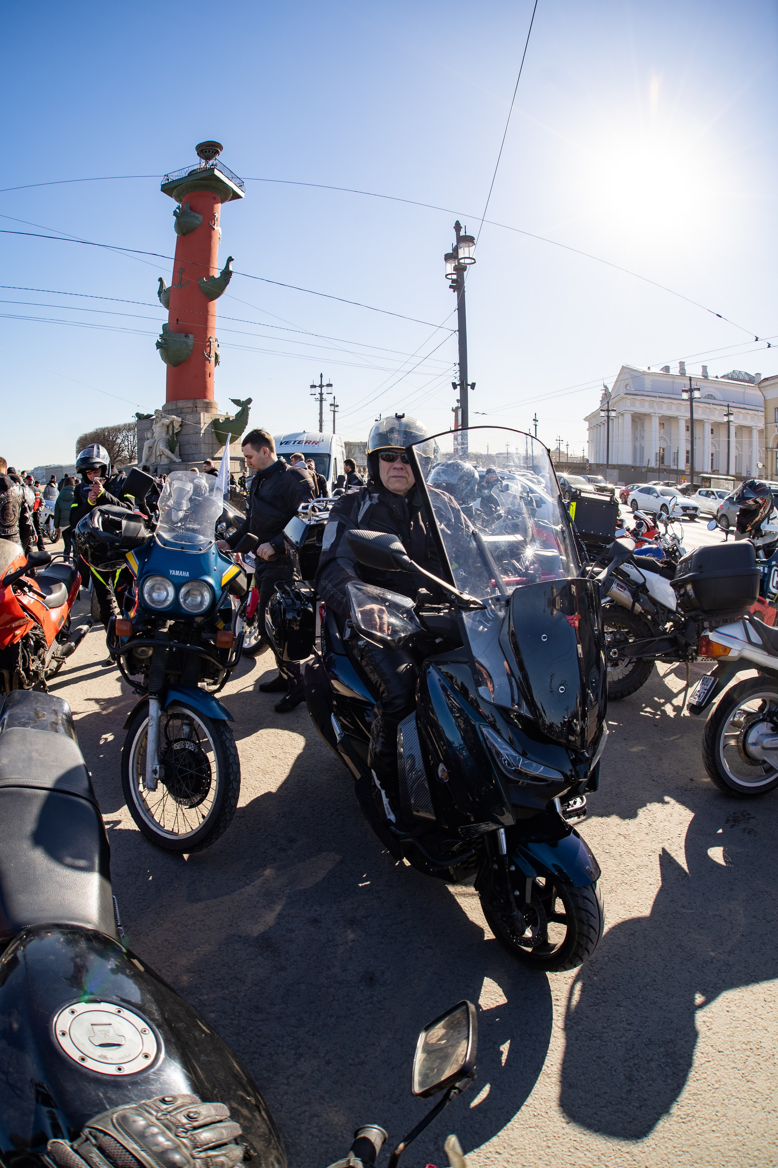 Весенний прохват мотоклуба Normans Riders MC. Концертный и репортажный фотограф в Санкт-Петербурге Слава Пахомов