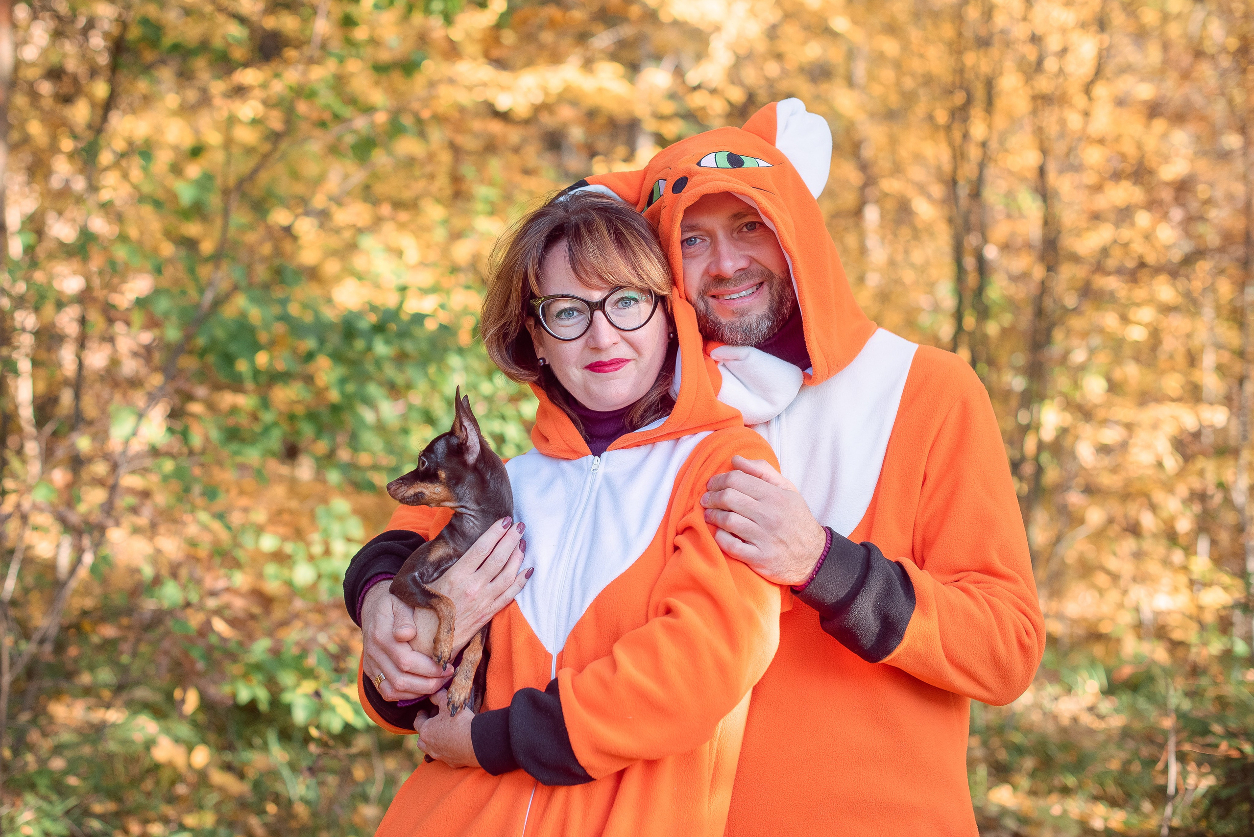 Осенняя прогулка семьи Андрея и Марины. Свадебный и семейный фотограф в Москве Юлия Винник