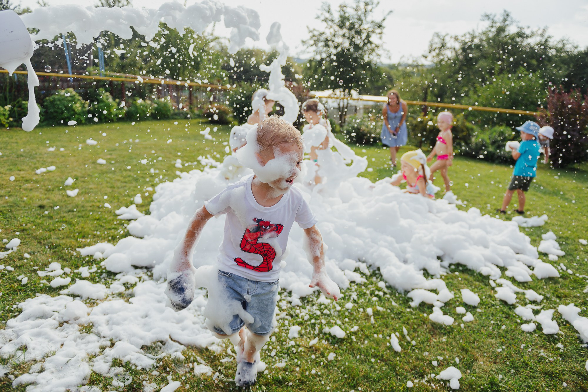 Детский день рождения с аниматором, пенная вечеринка. Свадебный и репортажный фотограф в Ярославле Евгений Сальников