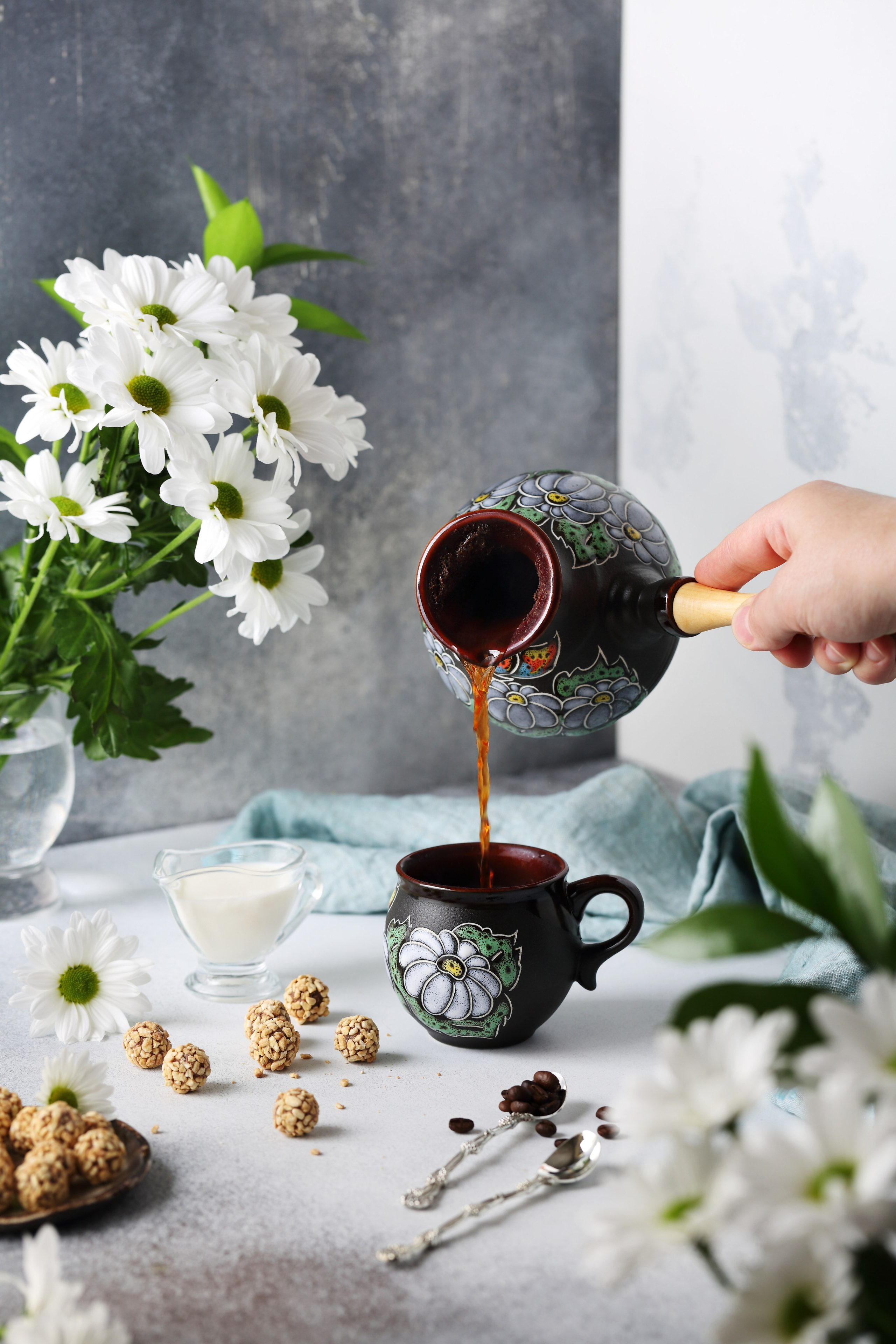 Посуда для чая и кофе. Фуд-фотограф Оксана Голева