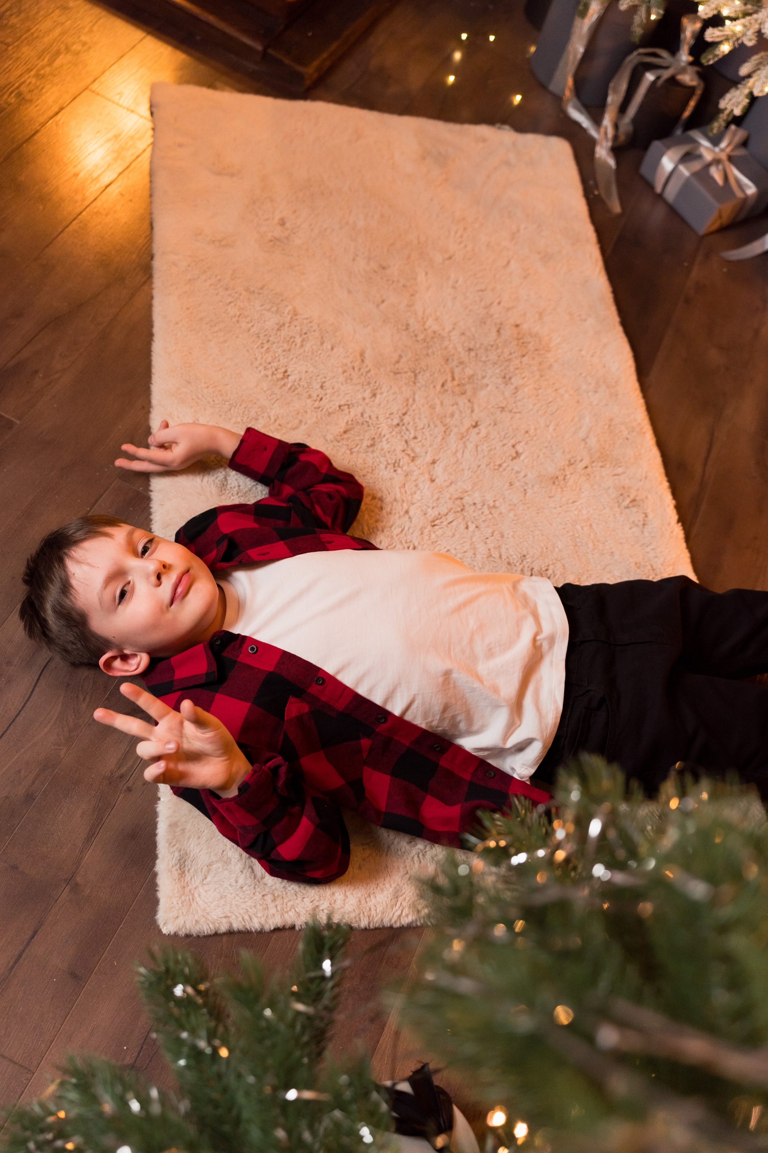 Семейная Новогодняя Фотосессия в Студии Веранда. Свадебный и семейный фотограф в Омске Белозерова Александра