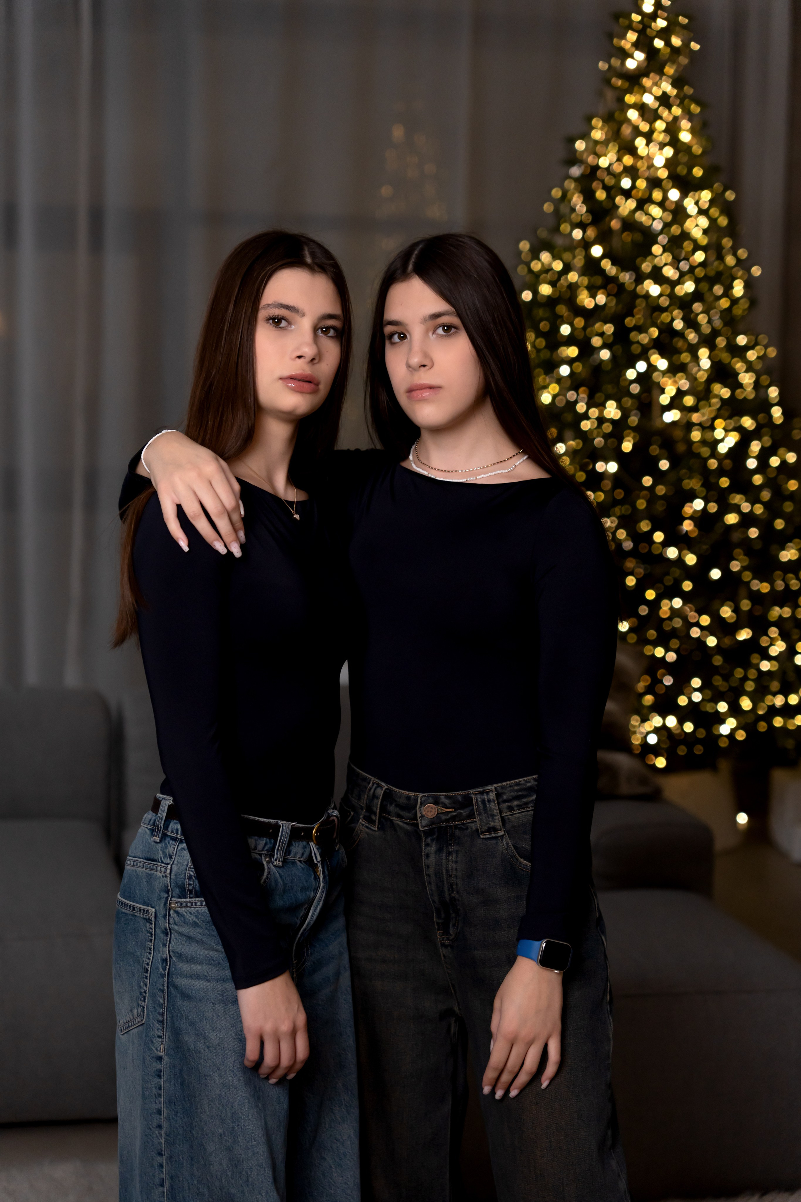 Новогодняя фотосессия для дружной семьи. Фотограф в Красноярске. Юлия Чаушанская