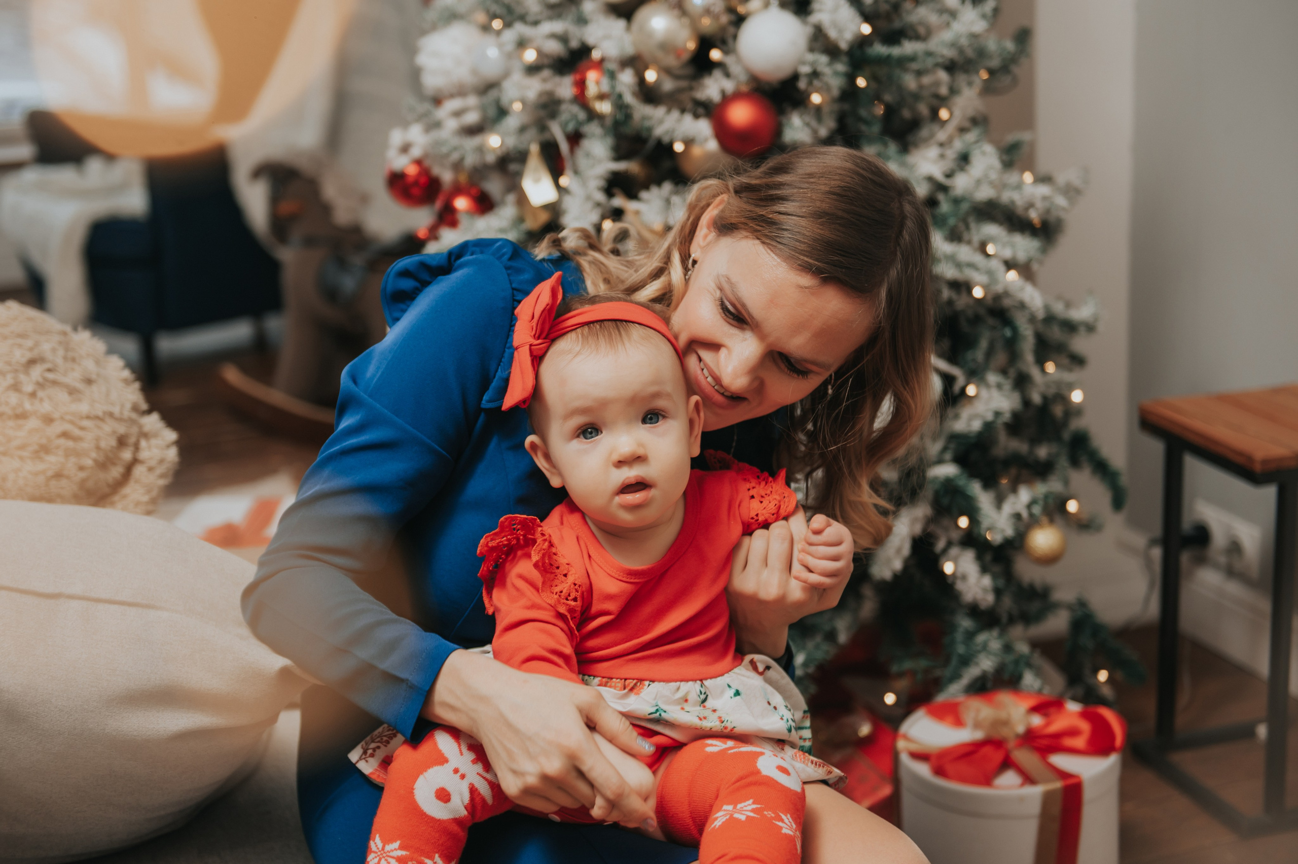 Новогодняя студийная съемка для малышки. Свадебный и семейный фотограф София Невская