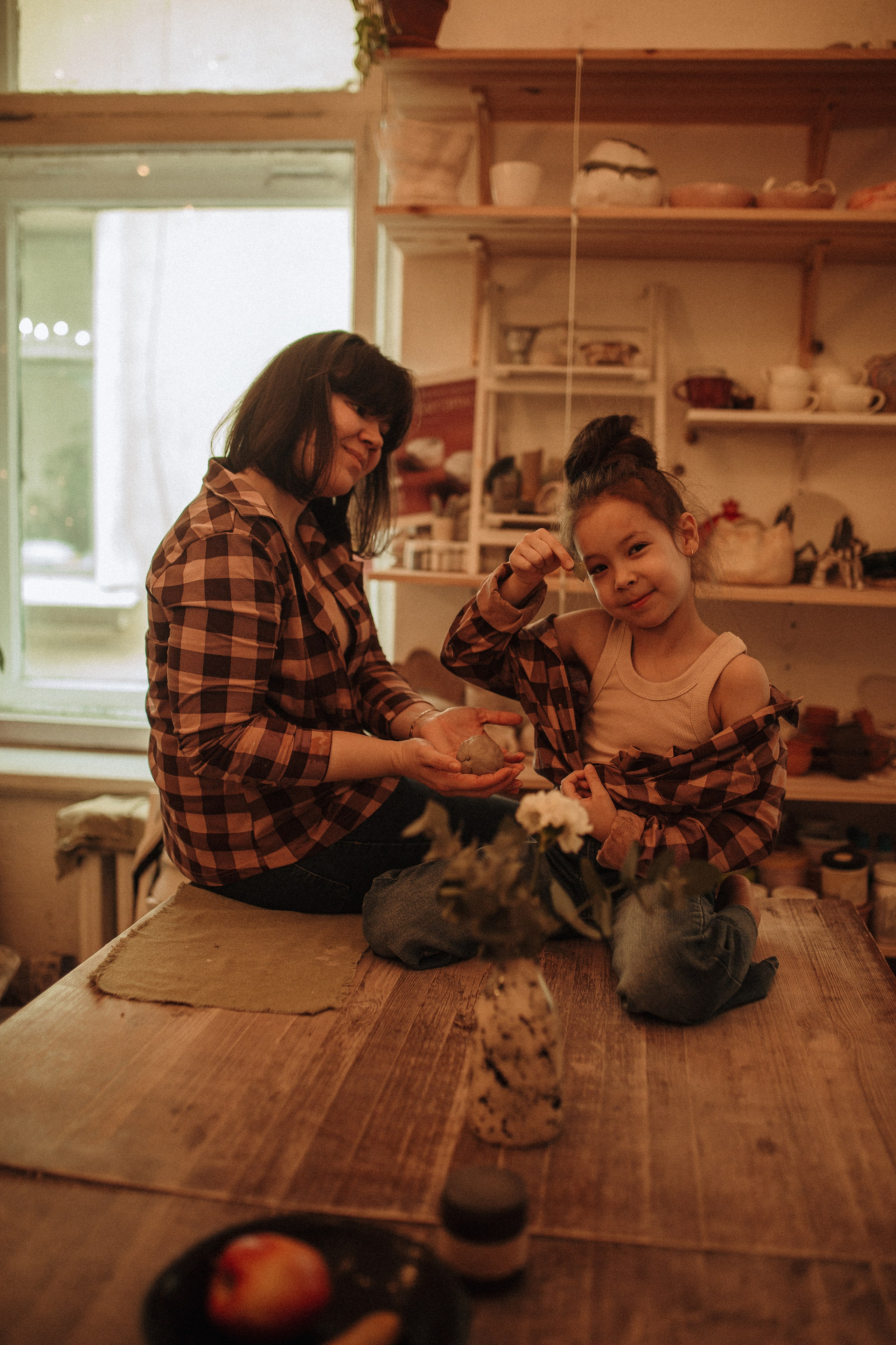 Дина & София гончарная. Семейный и Свадебный фотограф в Санкт-Петербурге Плохая Екатерина