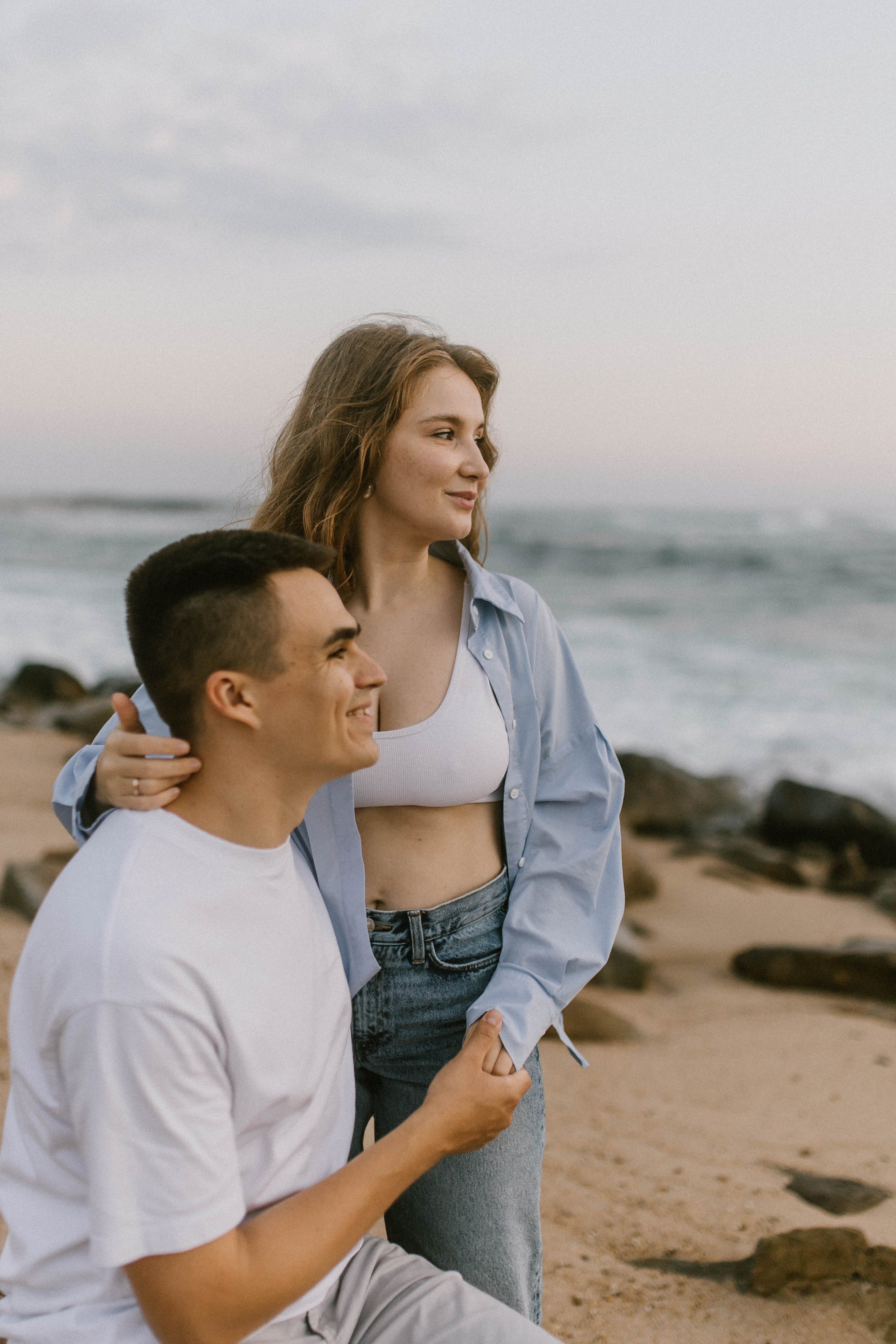 Anna on ocean. Wedding and family photographer OLGA KILVEIN