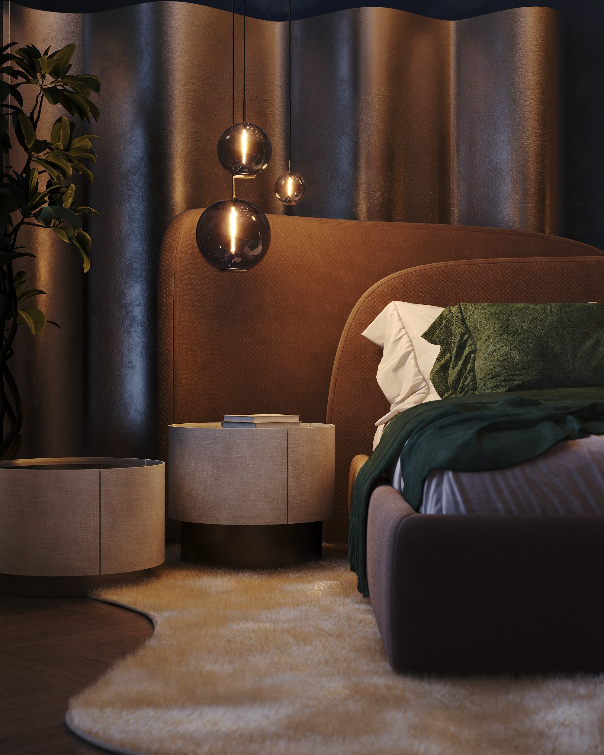 Deep Azure & Emerald Harmony. 3D Визуализация