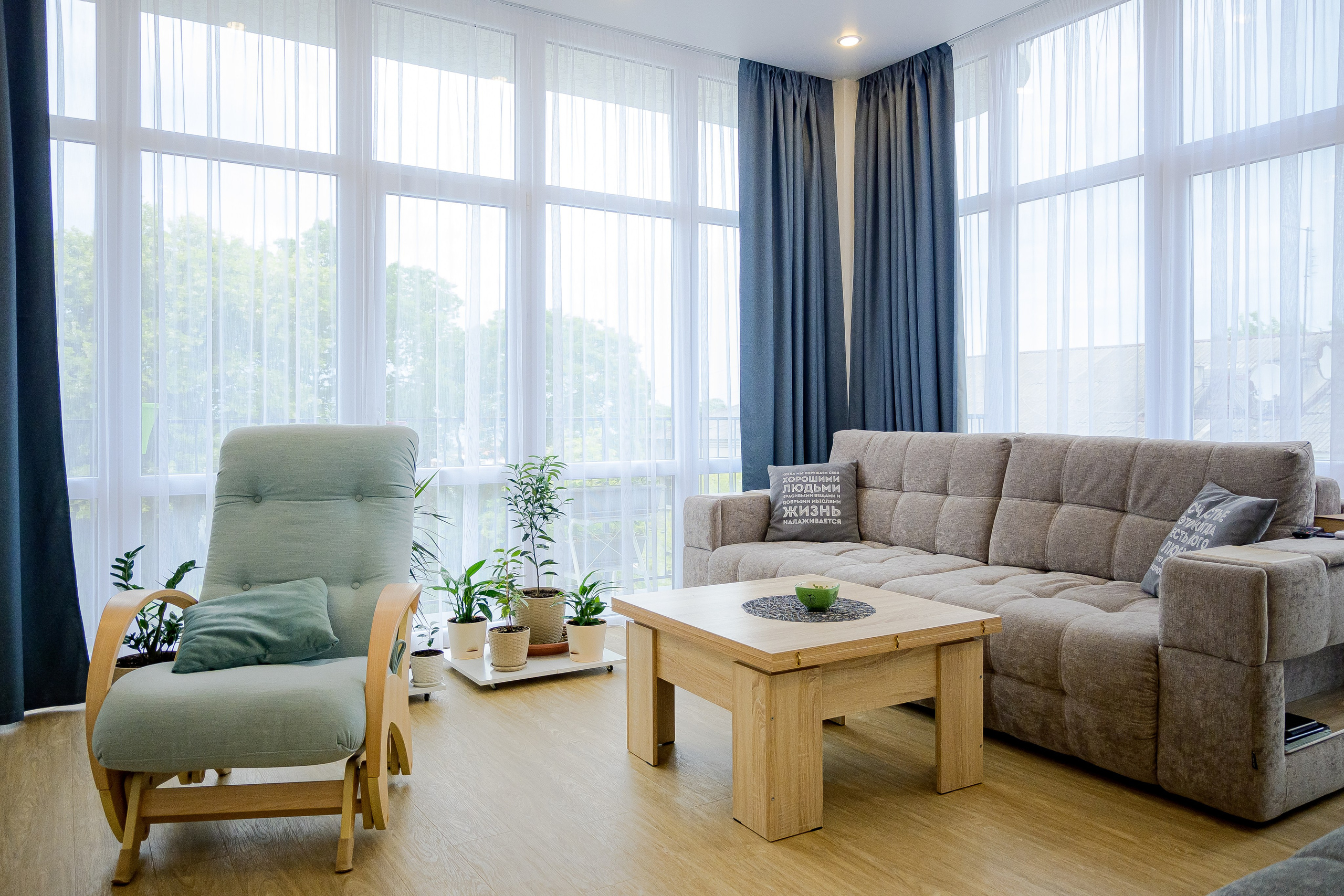 The apartment is 98 m2. Fotograf Dmitrii Donets