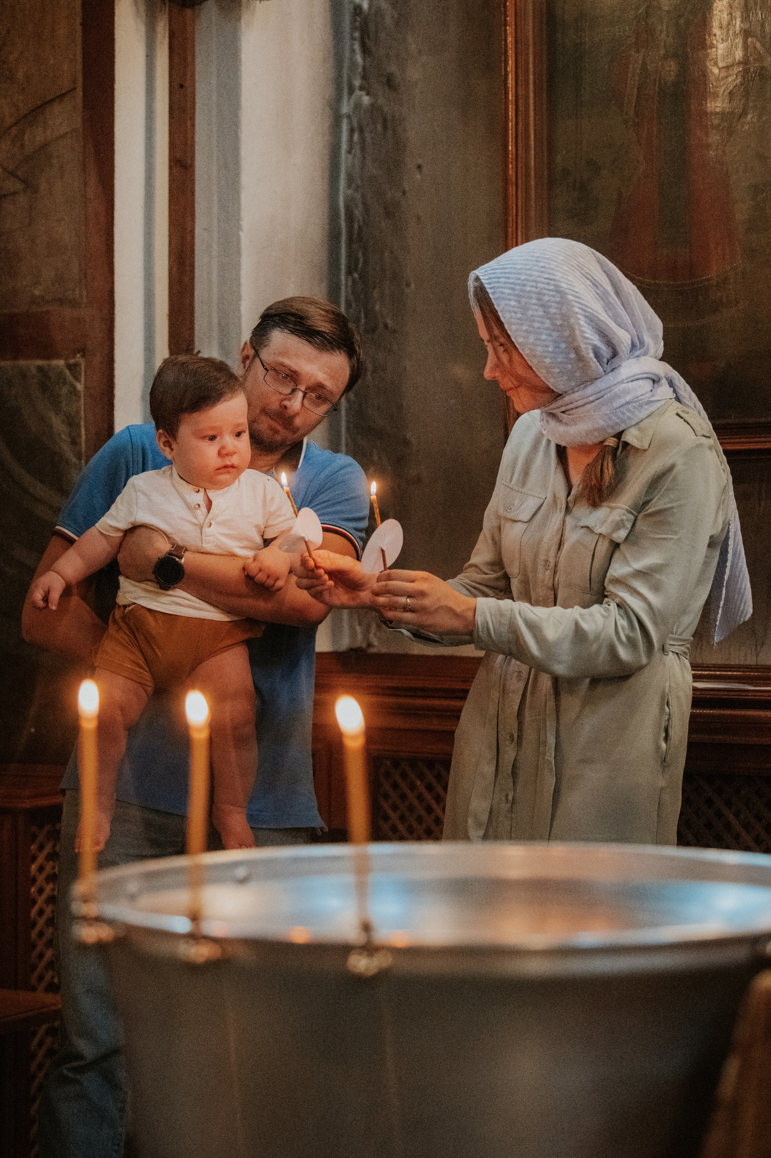 Фотосессия на крещение. Семейный фотограф в Москве Полина Ситникова