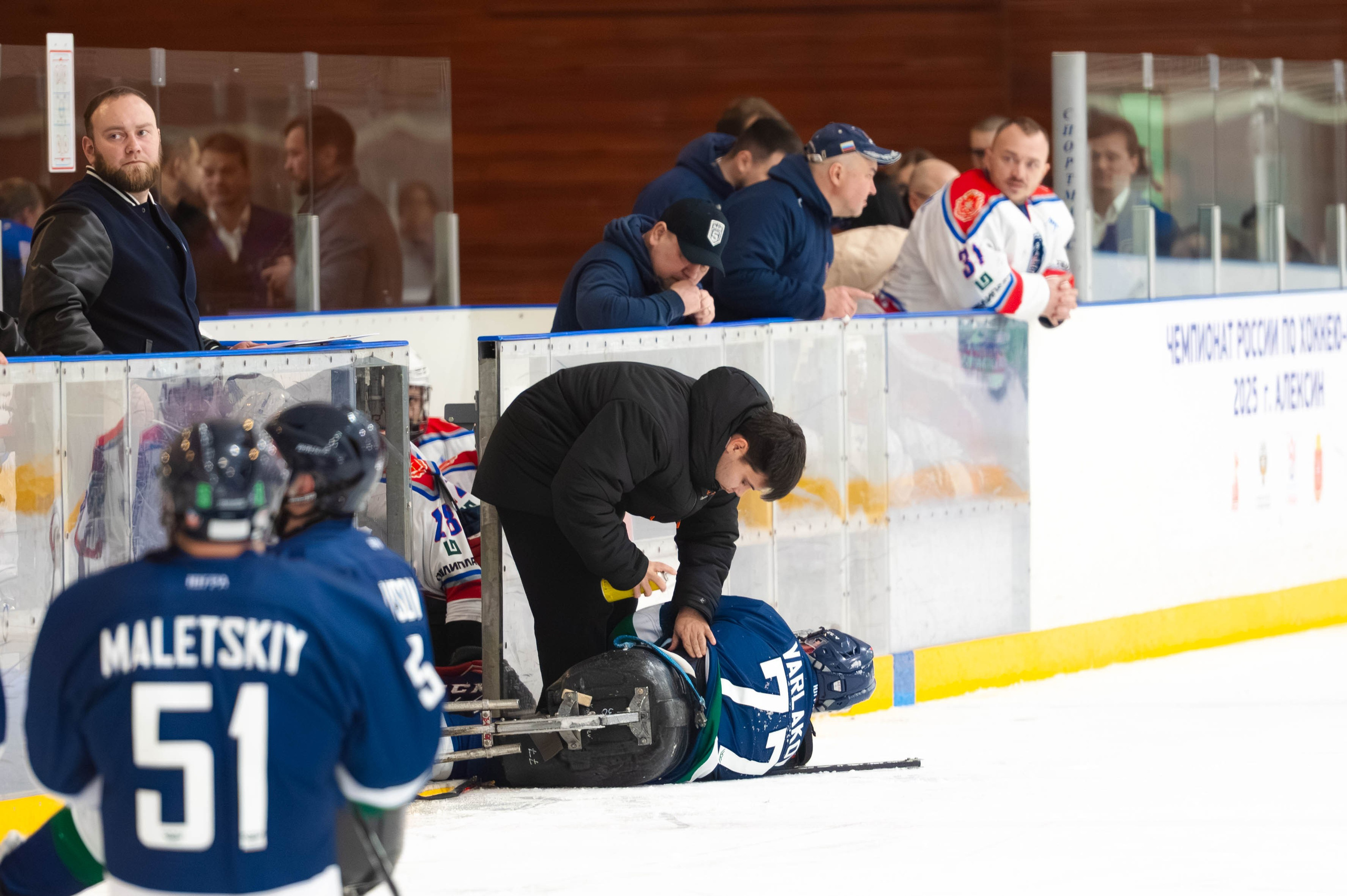 ЧР по хоккею следж. Алексин, 2025. Спортивный фотограф в Туле и Тульской области. Файсханова Фото Спорт