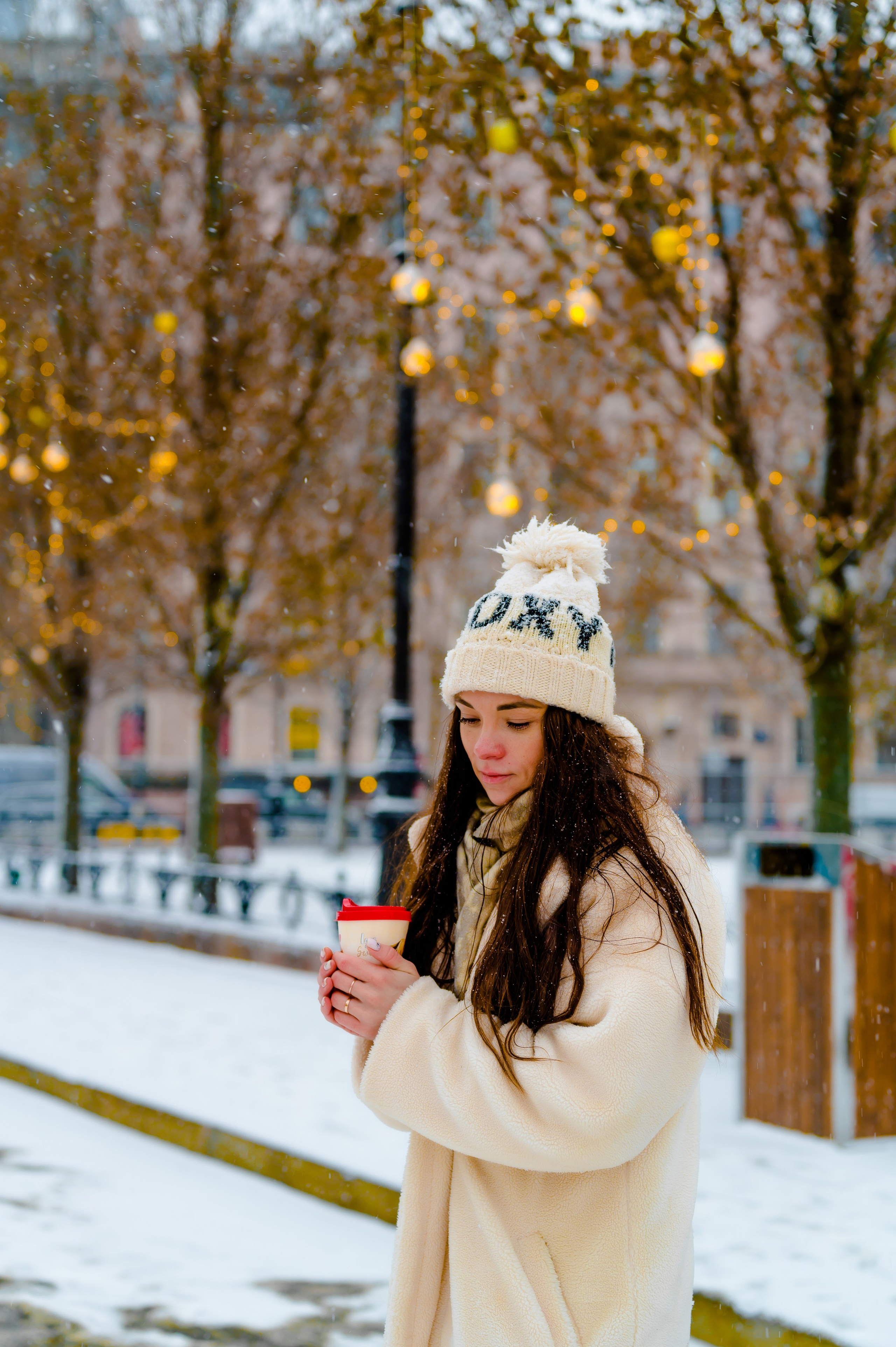 Новогодняя фотосессия на Манежной площади. Свадебный и семейный фотограф Евгения Кононова