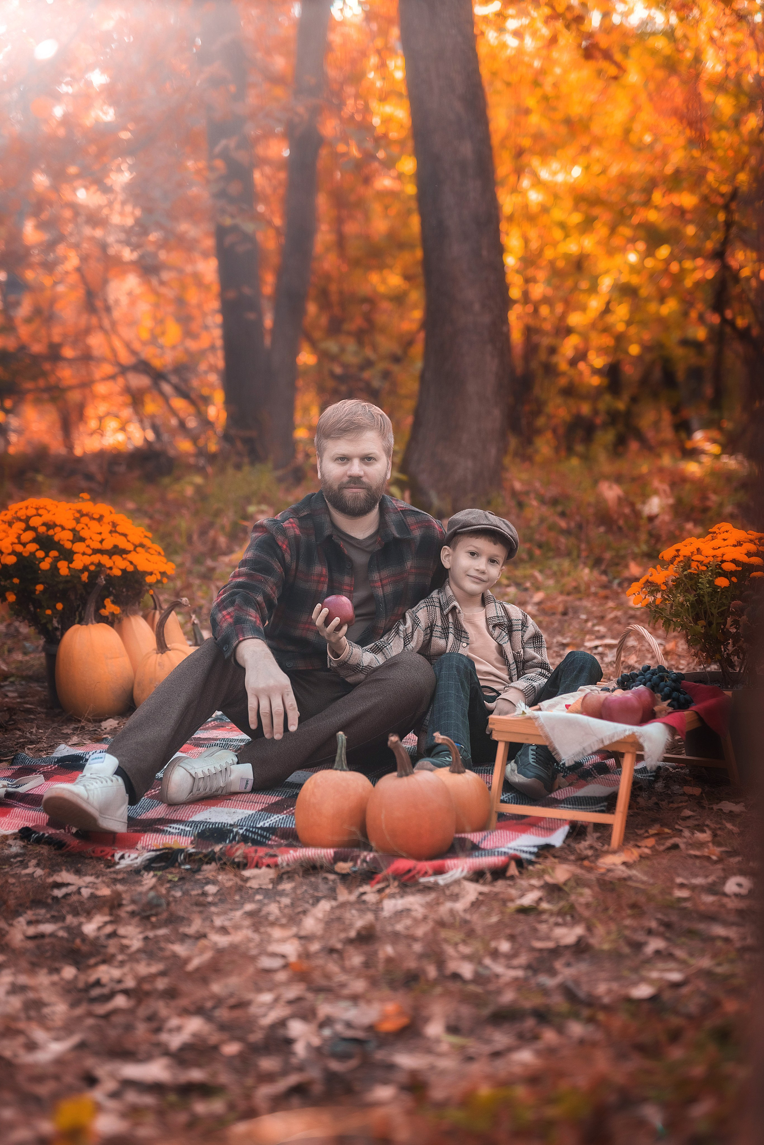 Осенняя фотосессия в лесу. Семейный, детский фотограф в Воронеже Анна Никитина