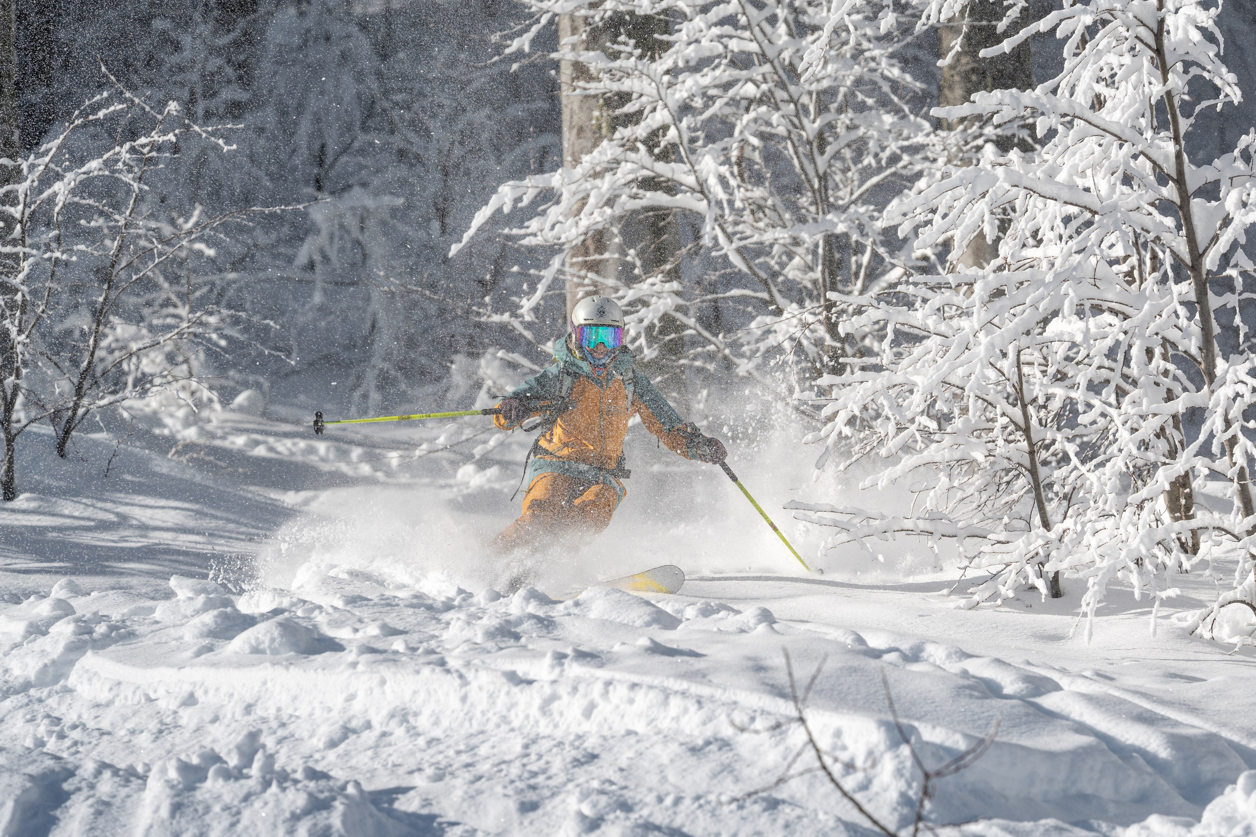 Внетрассовое катание в рамках фрирайд кэмпа с Еленой Ануфриковой. Репортажный фотограф в Красной Поляне и Сочи Павлюченко Екатерина