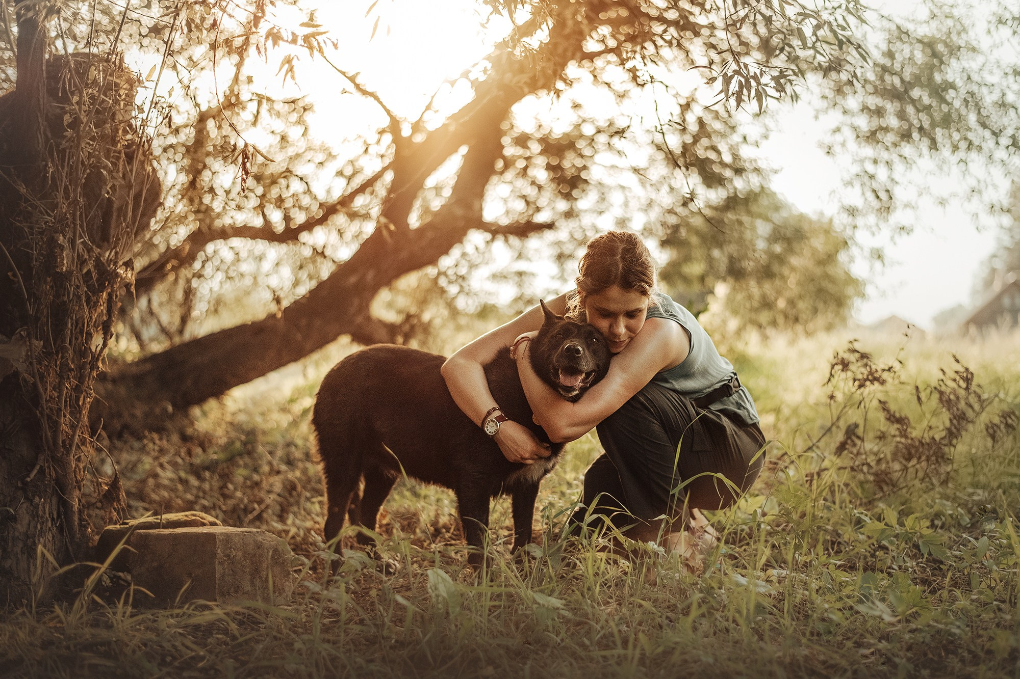 Real moments between people and their dogs